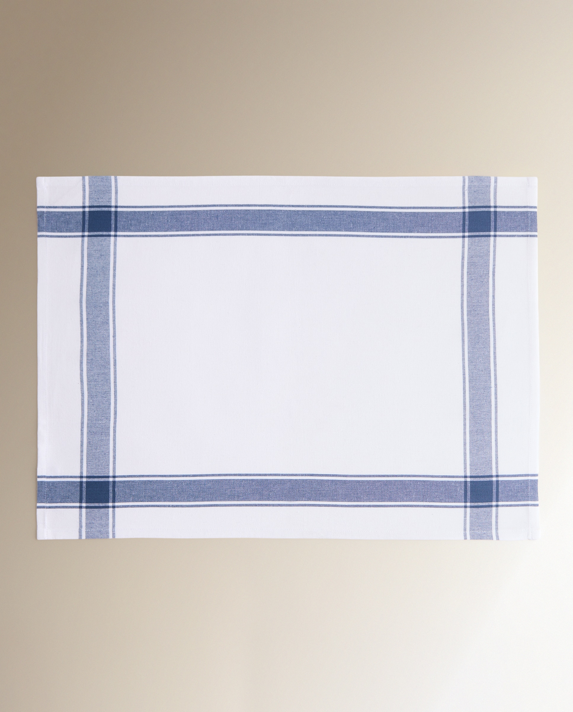 Set 2 paños sarga algodón Nova - Azul 50 x 70 cm Azul-4