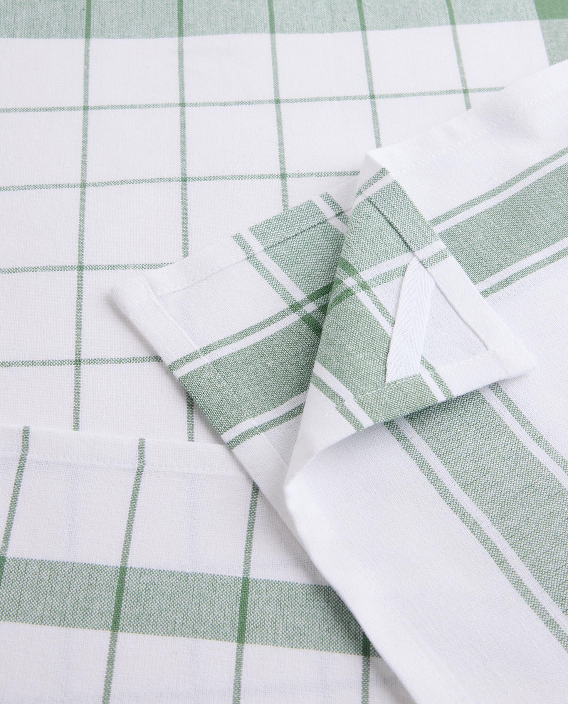 Set 2 paños sarga algodón Nova - Verde 50 x 70 cm Verde-3