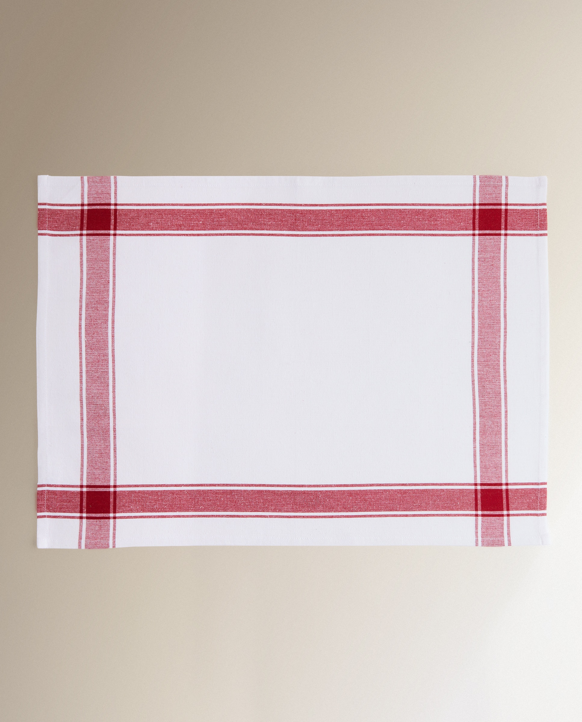 Set 2 paños sarga algodón Nova - Rojo 50 x 70 cm Rojo-4