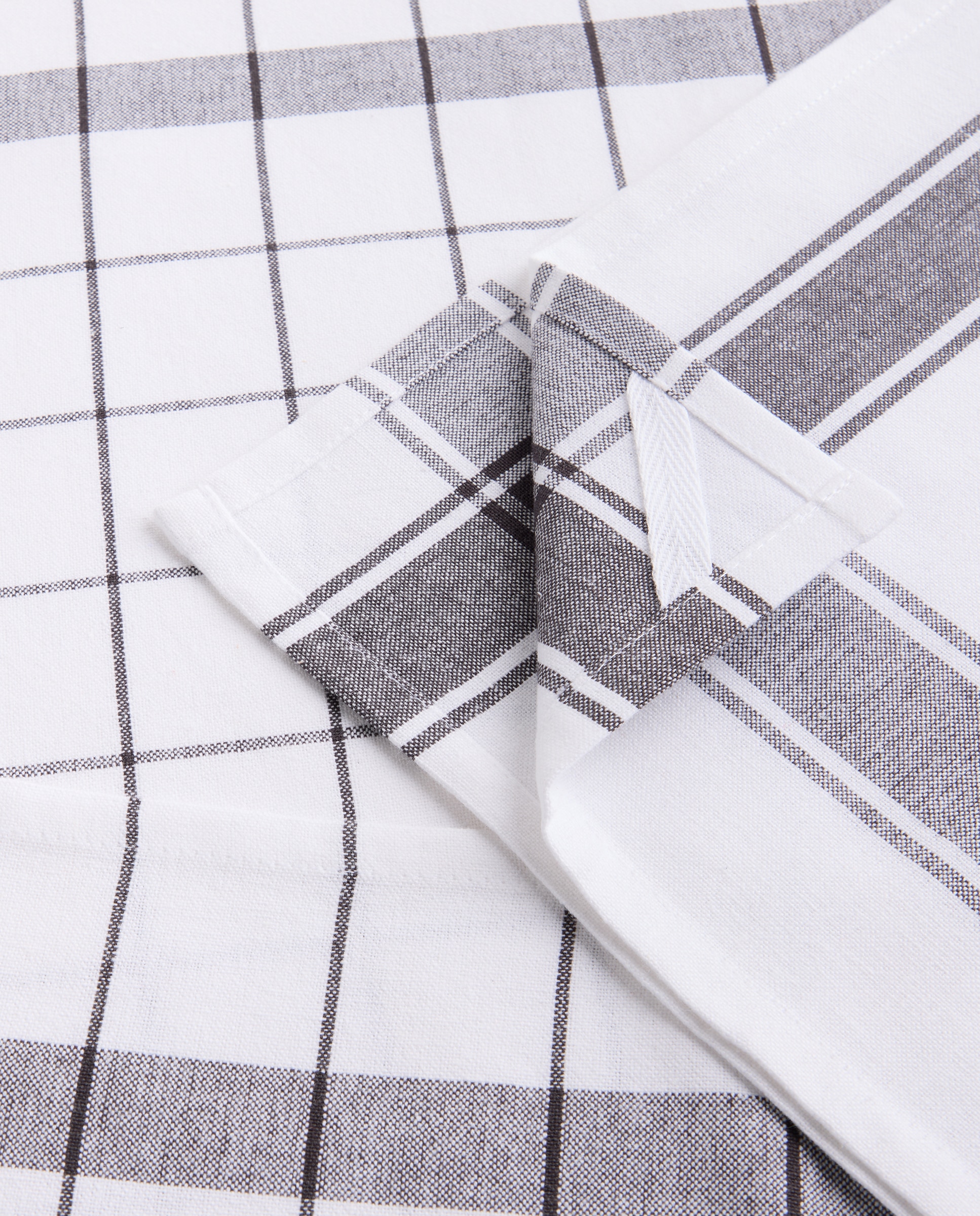 Conjunto de 2 Panos de Sarja de Algodão Nova Antracite-3