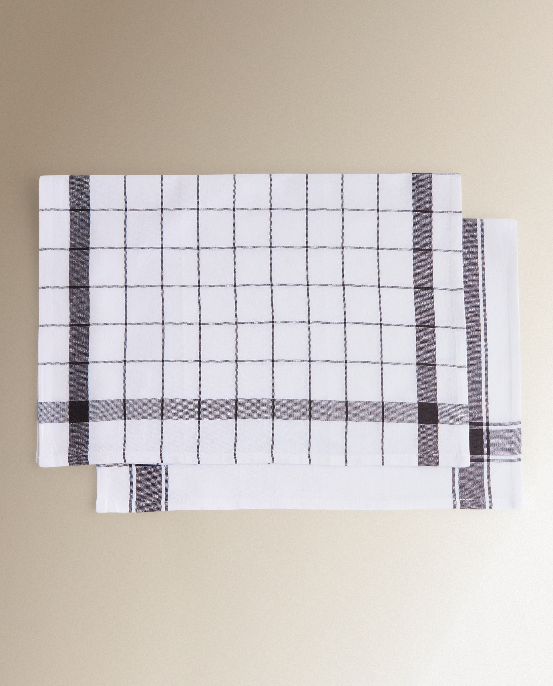 Conjunto de 2 Panos de Sarja de Algodão Nova Antracite-5