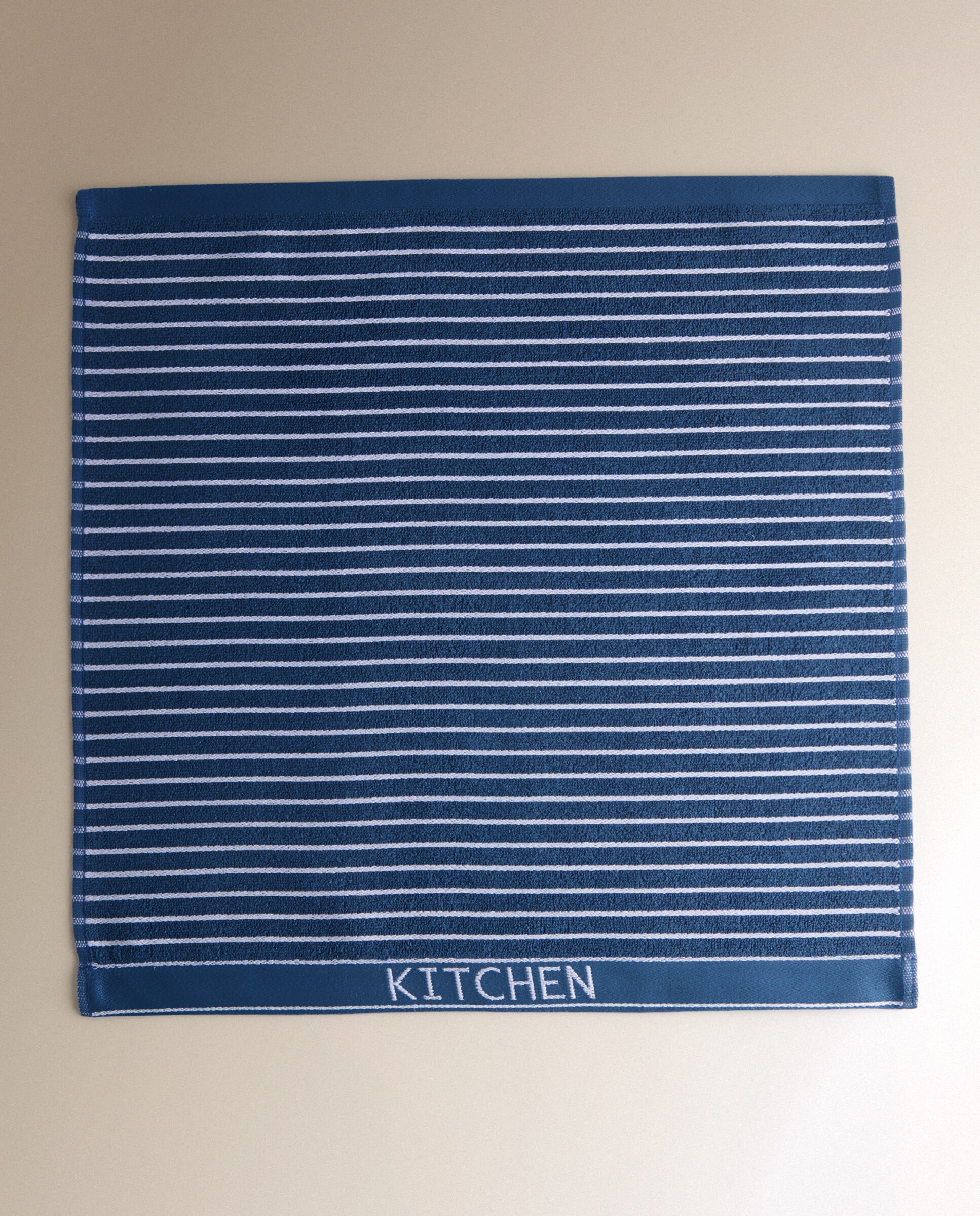 Set 2 paños rizo algodón Rock - Azul 50 x 50 cm Azul-4