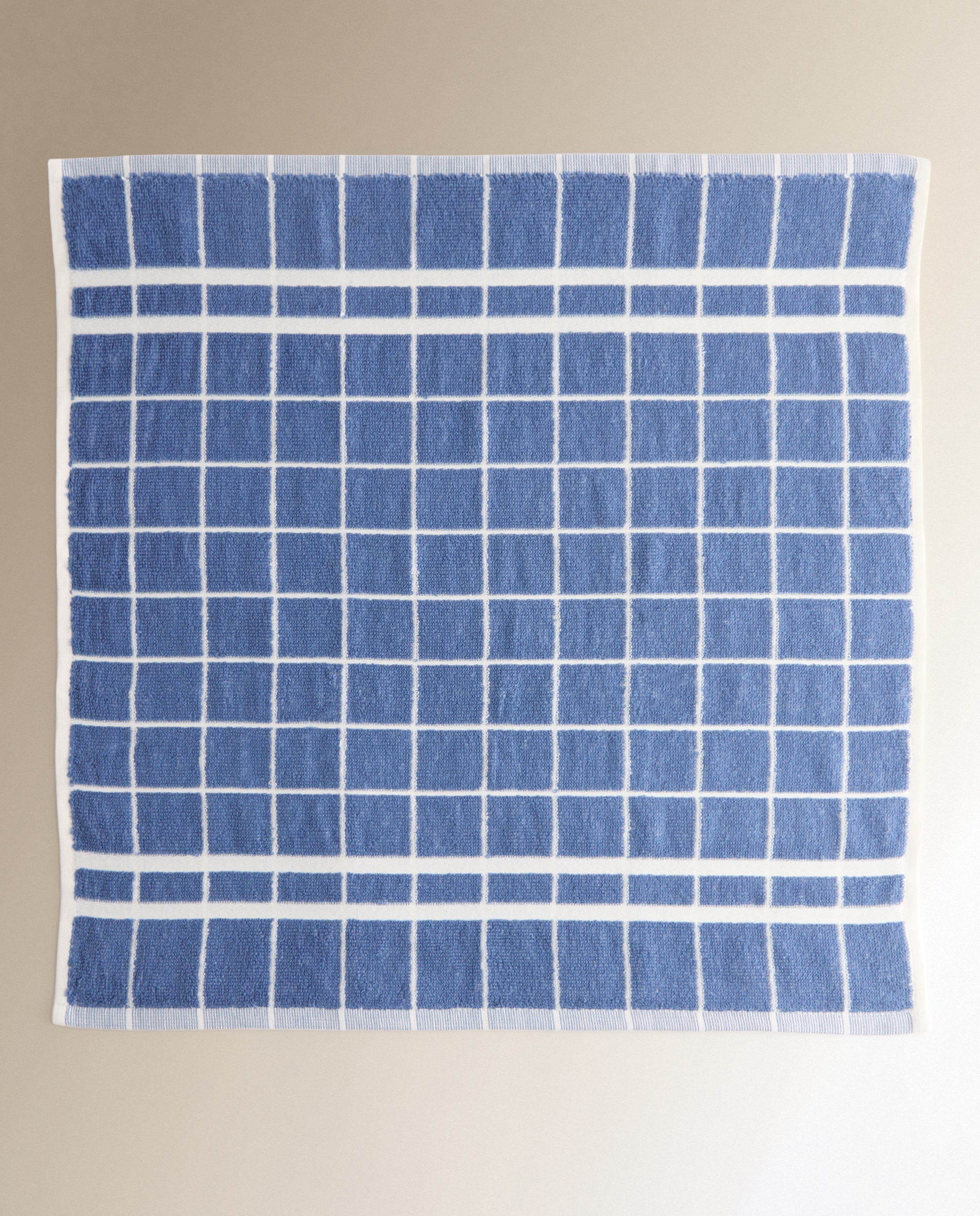 Set 2 paños rizo algodón Ozola - Verde 50 x 50 cm Azul-4