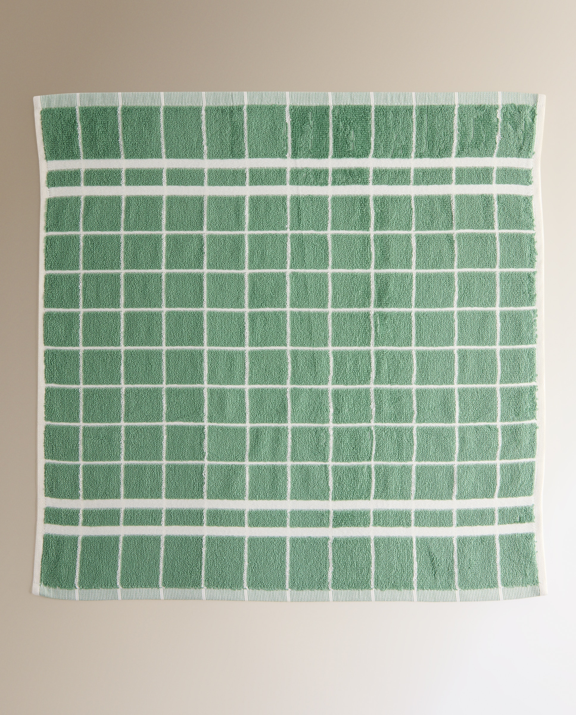 Conjunto de 2 Panos de Tecido Turco de Algodão Ozola Verde-4