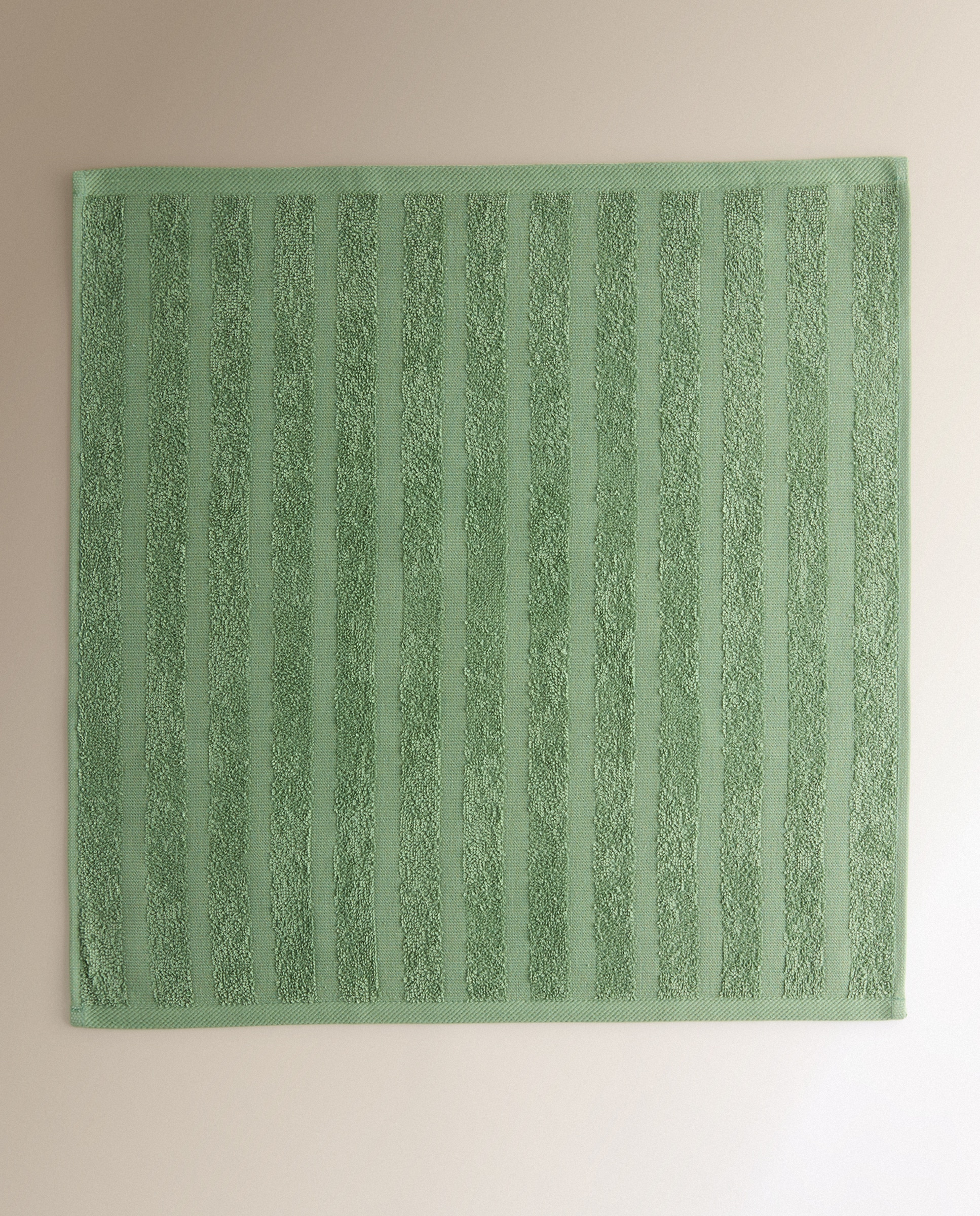Set 2 paños rizo algodón Moss - Verde 50 x 50 cm Verde-4