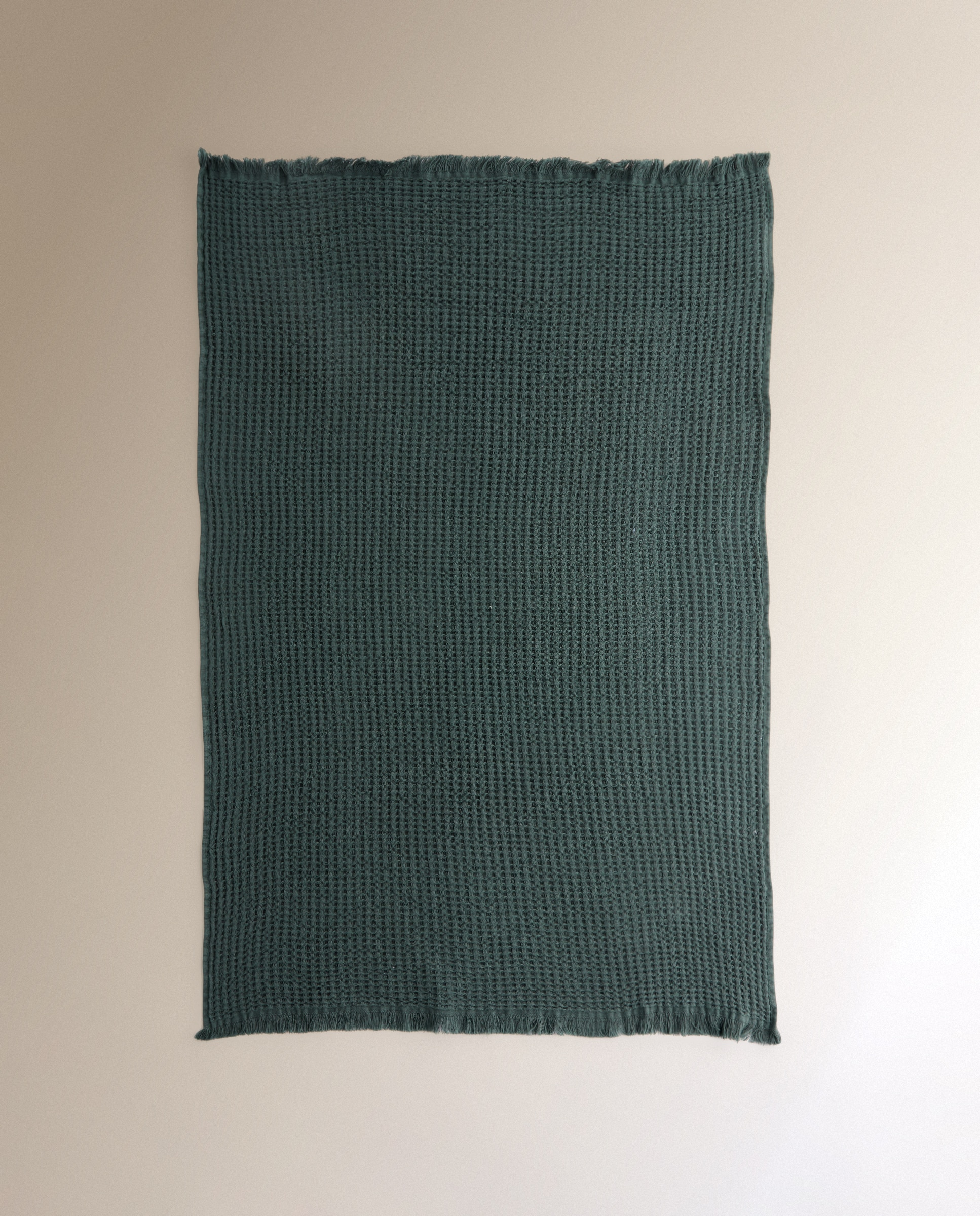 Set 2 paños de cocina algodón Nido - Verde 50 x 70 cm Verde-4
