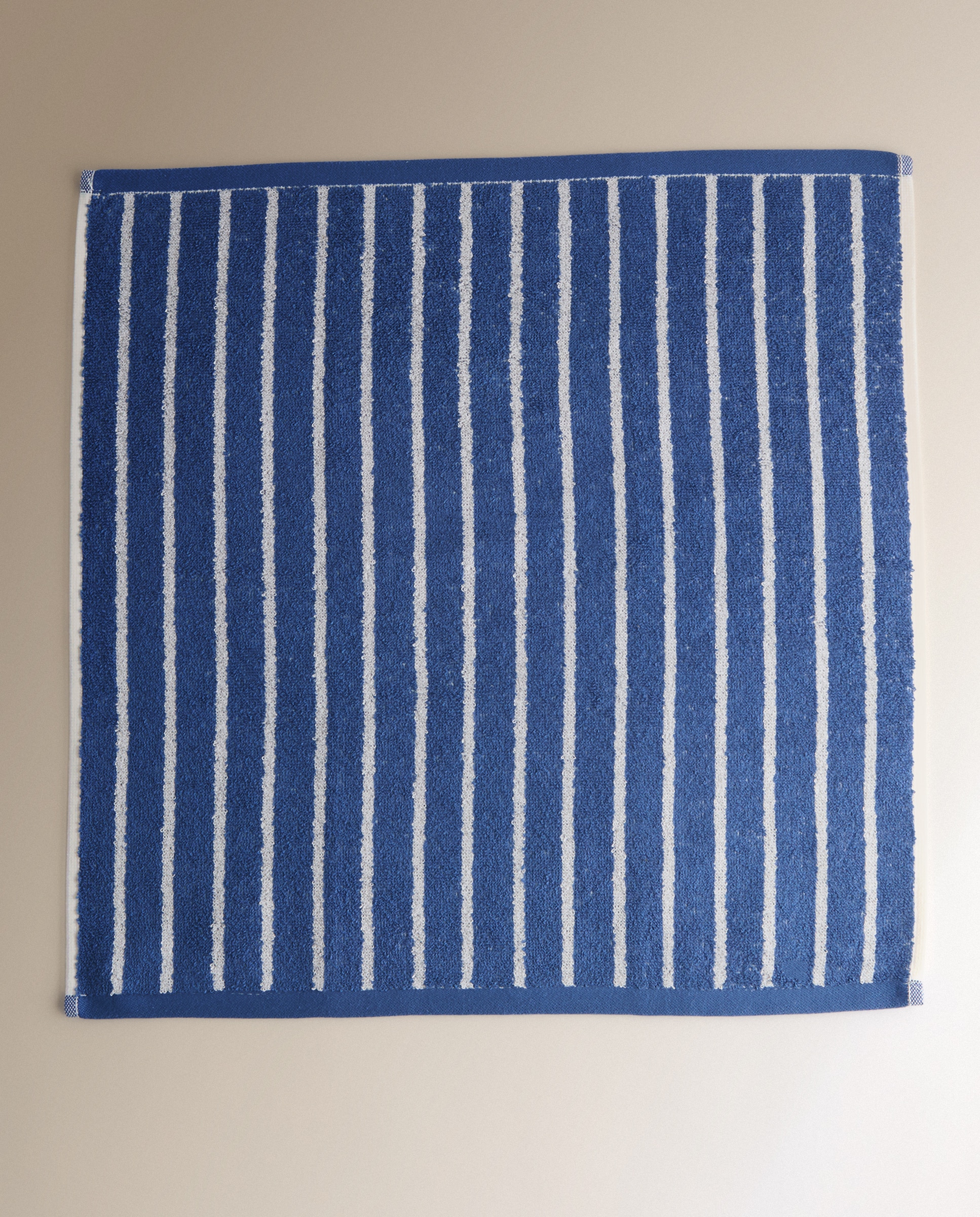 Set 2 paños de rizo algodón Verduras - Azul 50 x 50 cm Azul-4