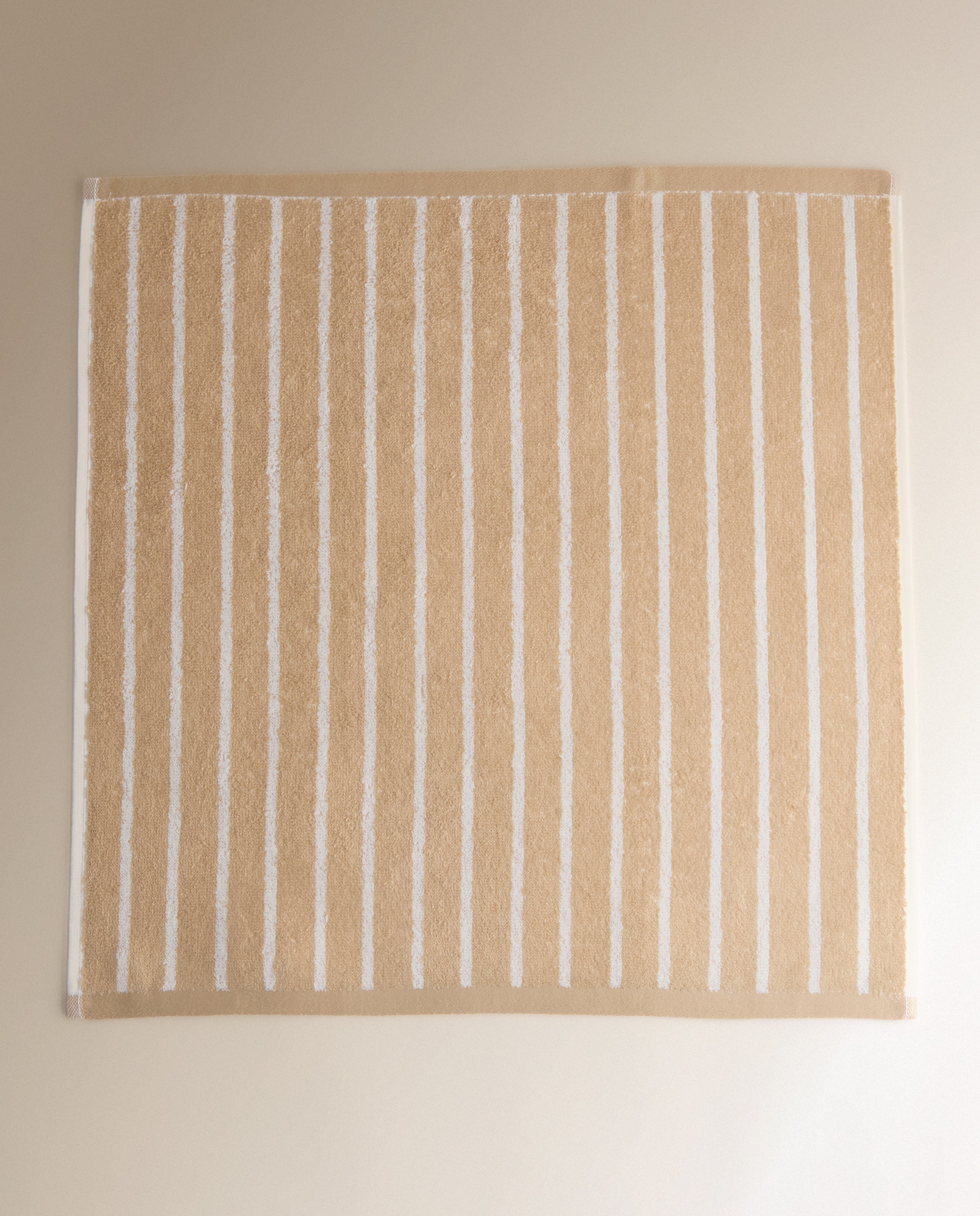 Conjunto de 2 Panos de Tecido Turco de Algodão Verduras Bege-4