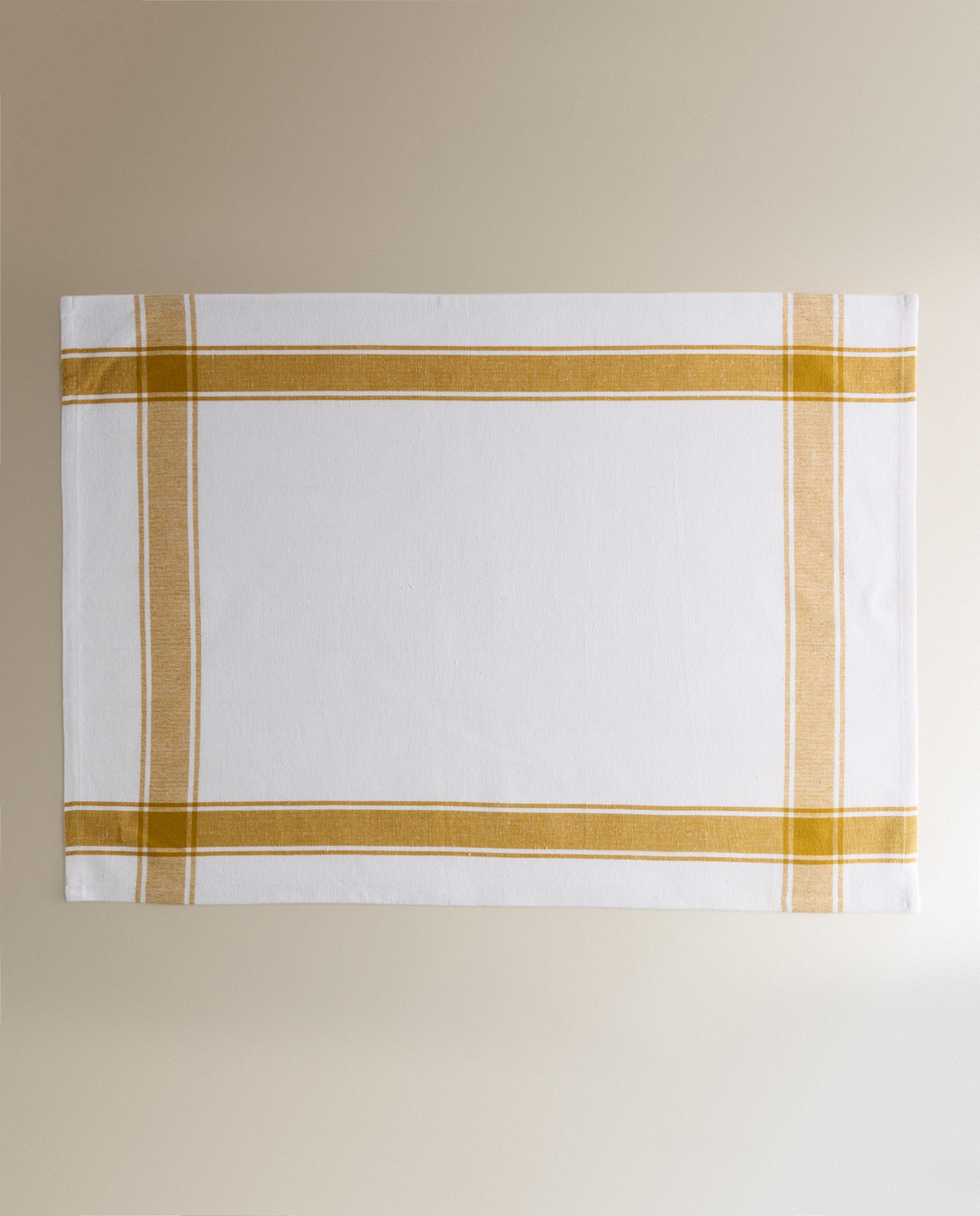 Set 2 paños sarga algodón Nova - Mostaza 50 x 70 cm Mostaza-4