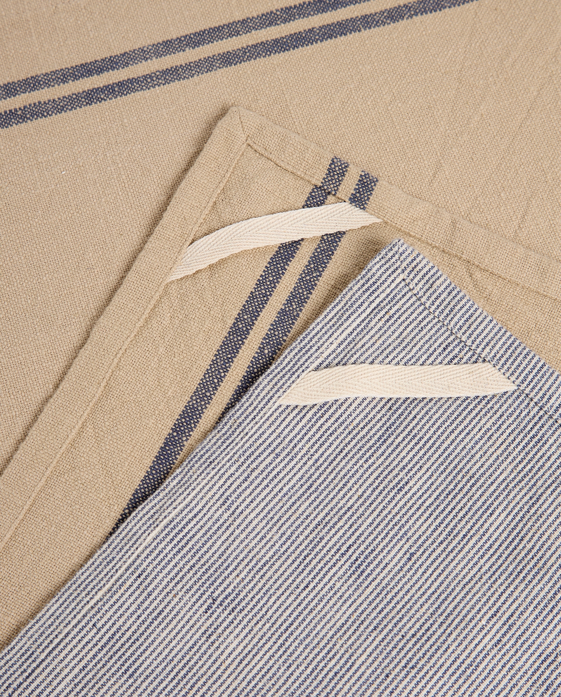 Conjunto de 2 Panos de Sarja de Algodão Norway Azul-3