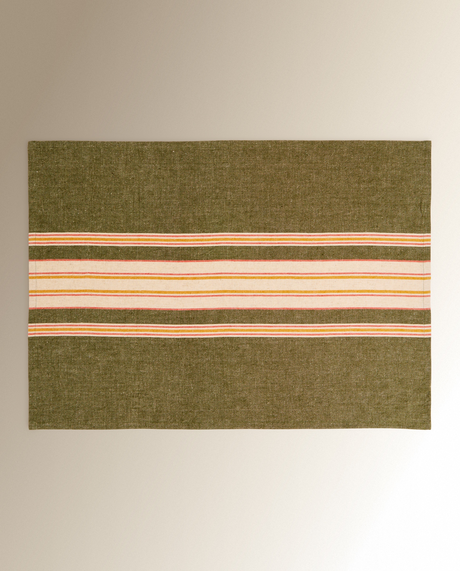 Set 2 paños sarga algodón y lino Ruan - Verde 50 x 70 cm Verde-4
