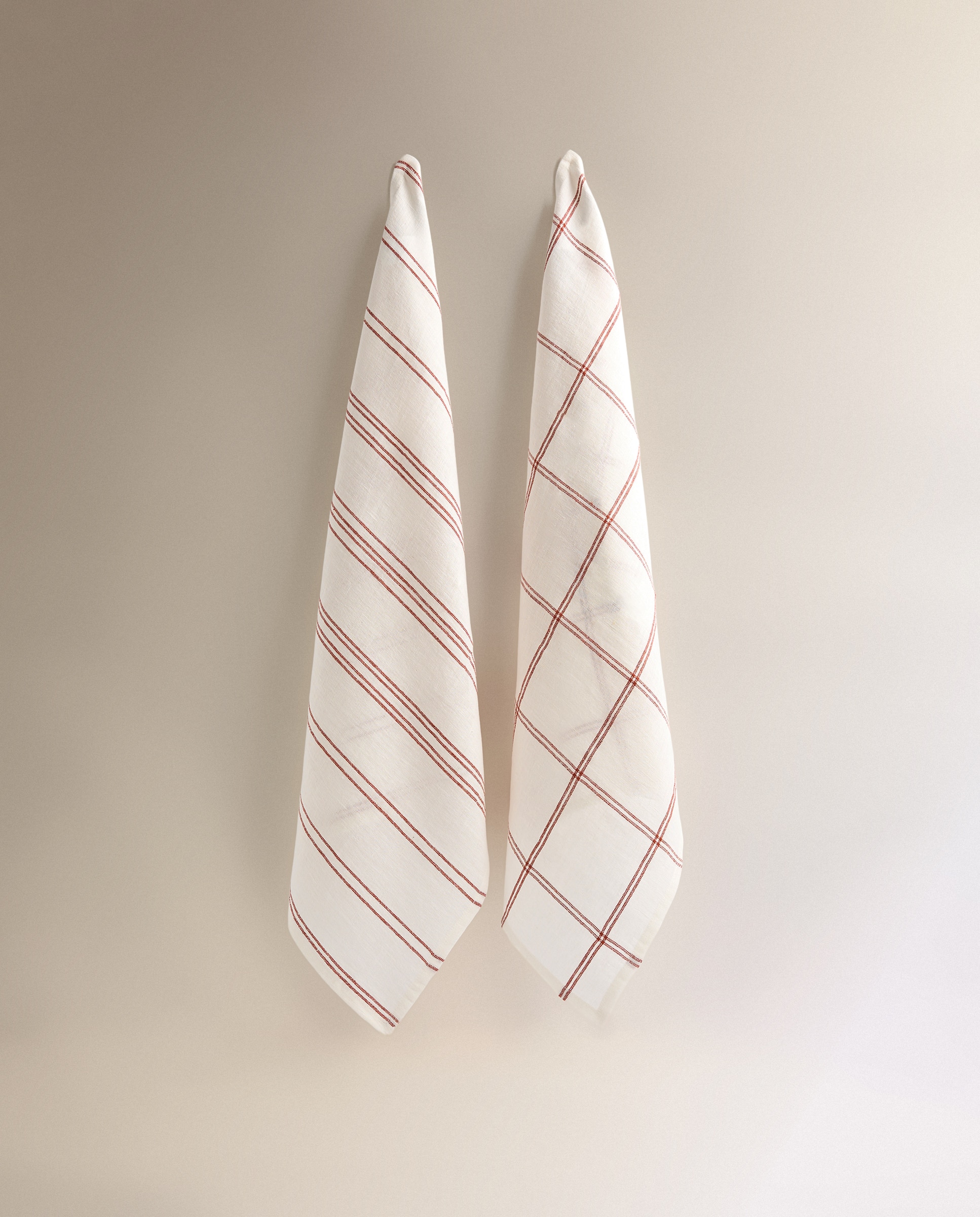 Set 2 paños de cocina sargo lino Altea - Coral Coral-2