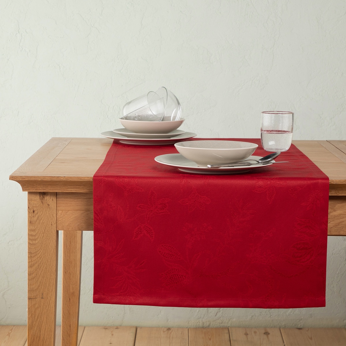 Caminho de mesa Bonsai Vermelho-1