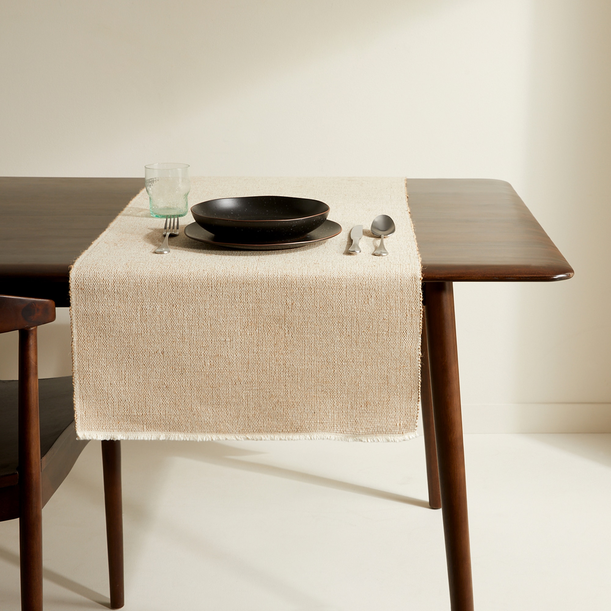 Camino de mesa de yute Jute El Corte Inglés - Beige Beige-1
