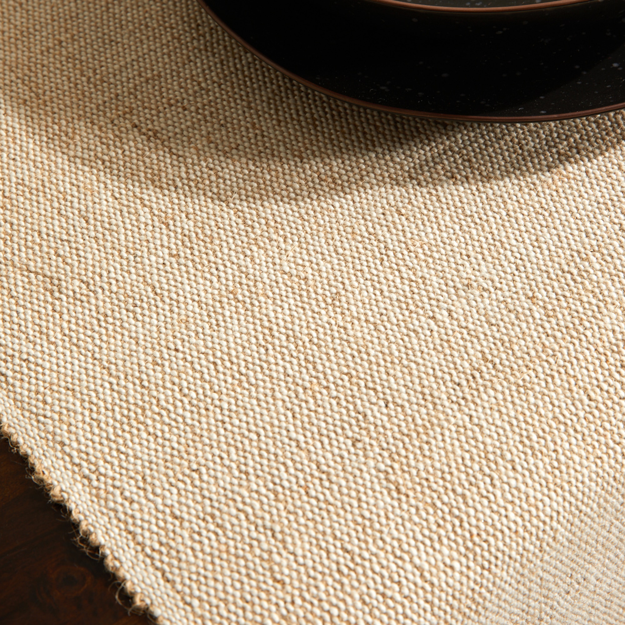 Camino de mesa de yute Jute El Corte Inglés - Beige Beige-2
