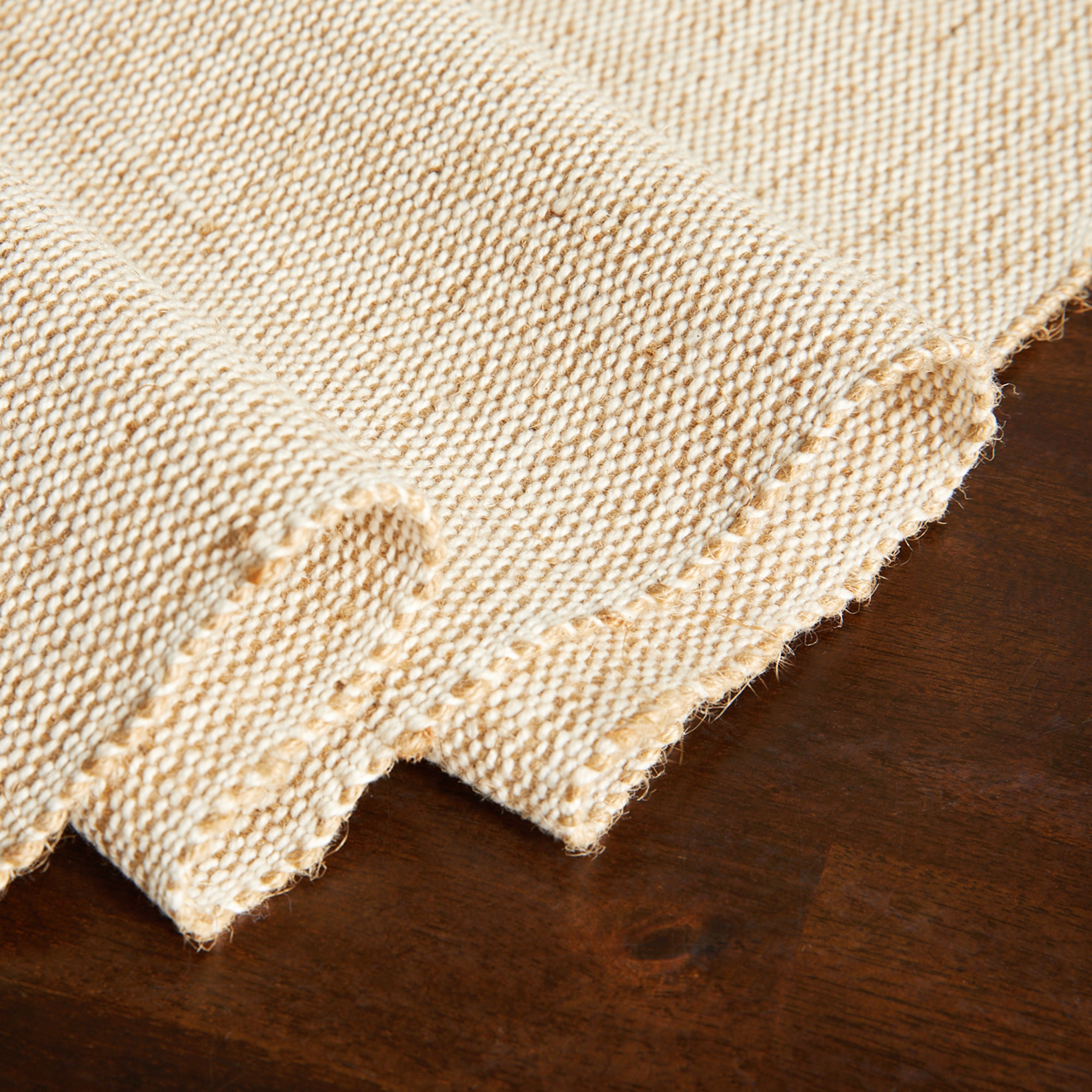 Camino de mesa de yute Jute El Corte Inglés - Beige Beige-3