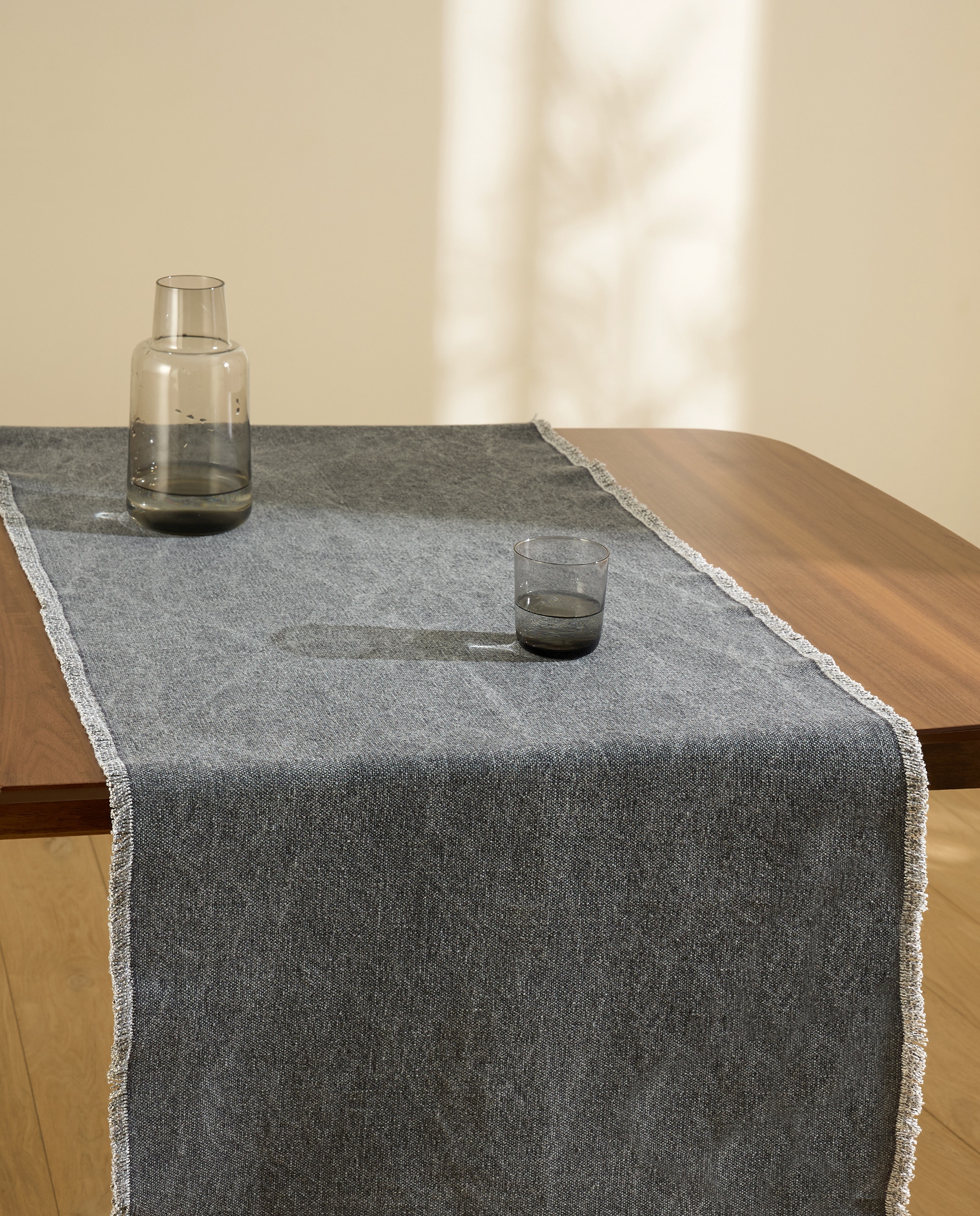 Camino de mesa algodón sostenible Duma C Room - El Corte Inglés - Gris Gris-1