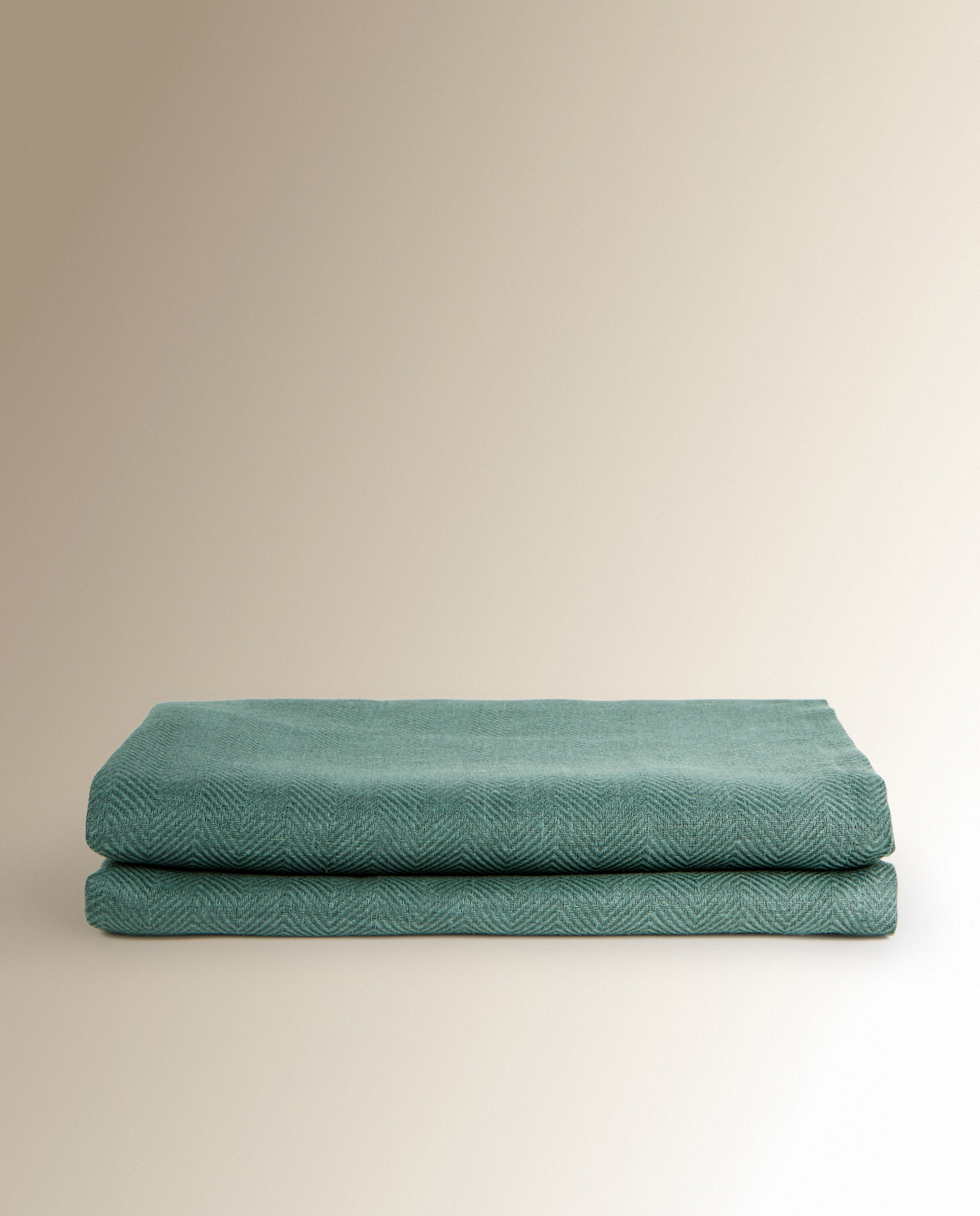 Camino de mesa lino Sidney - Verde 50 x 150 cm Verde-2