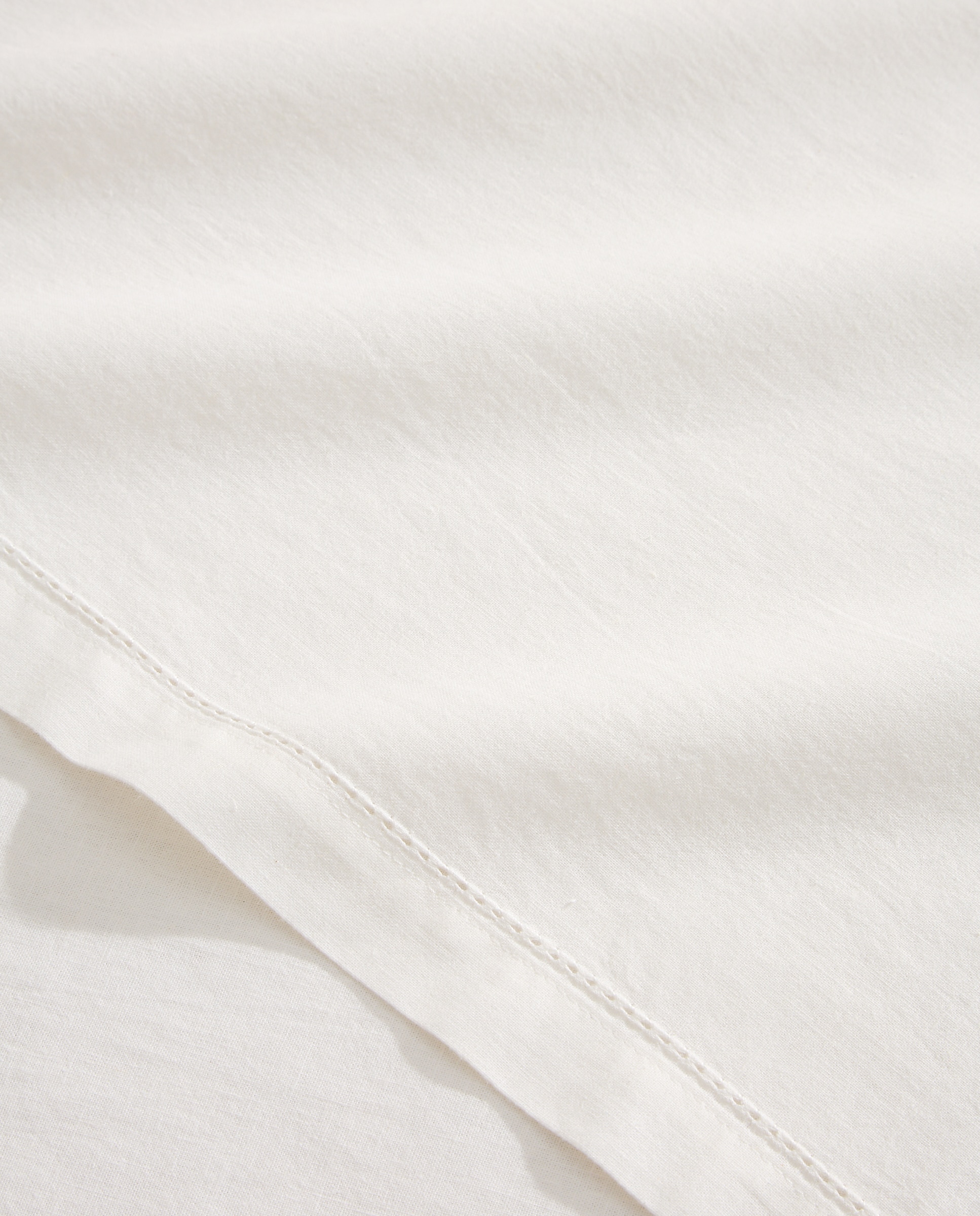 Camino de mesa algodón y lino Vainica - Blanco 50 x 150 cm Blanco-3