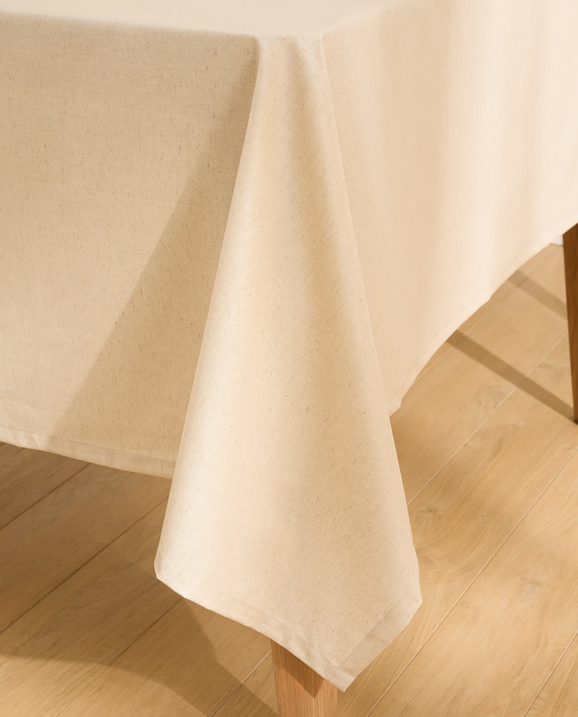 Toalha de Mesa Antinódoas Resinada Ruitani Bege-3