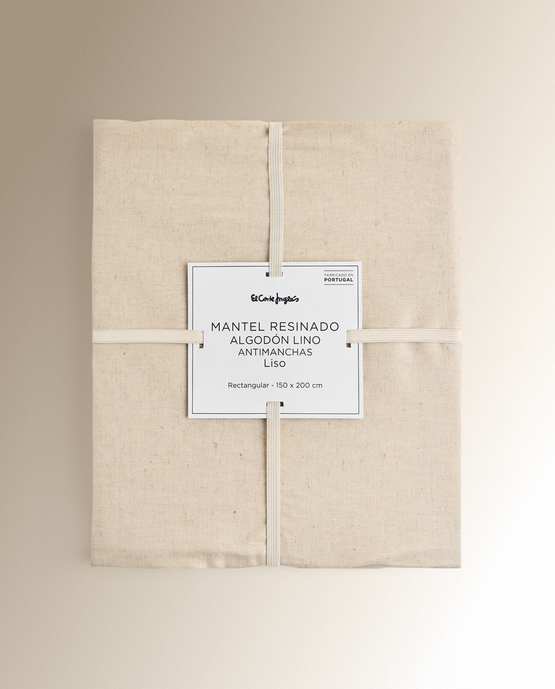 Mantel antimanchas resinado Ruitani - Beige 150 x 300 cm Beige-2
