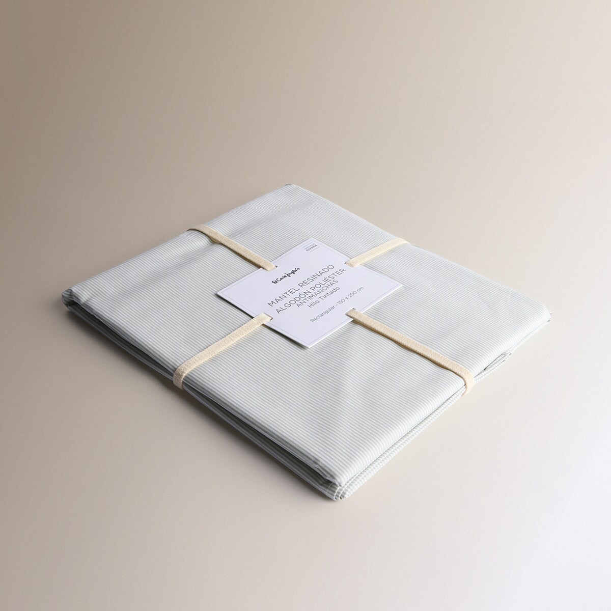 Toalha de mesa antimanchas resinada Laura Verde-5