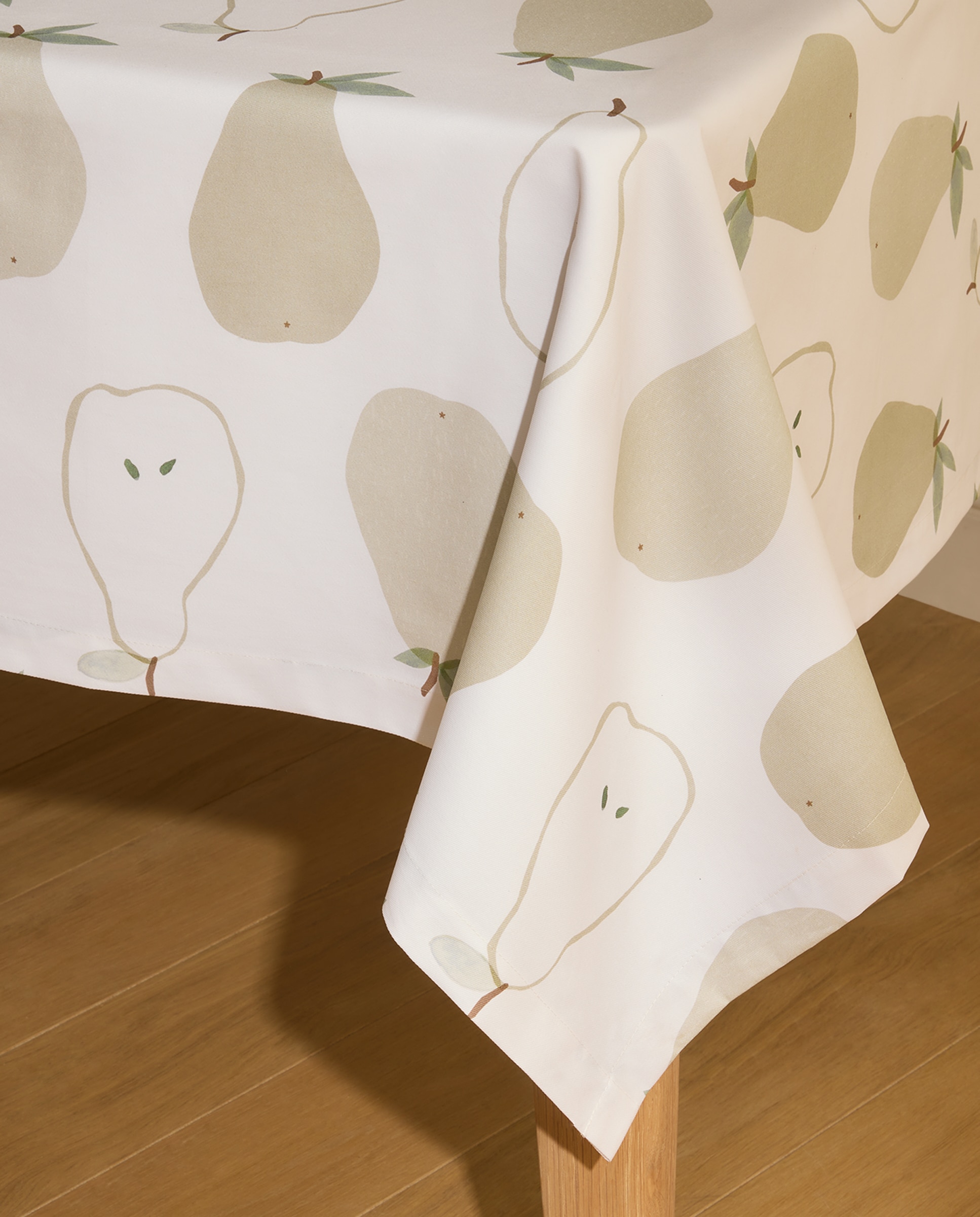 Toalha de Mesa Antinódoas Resinada Peras Verde-4