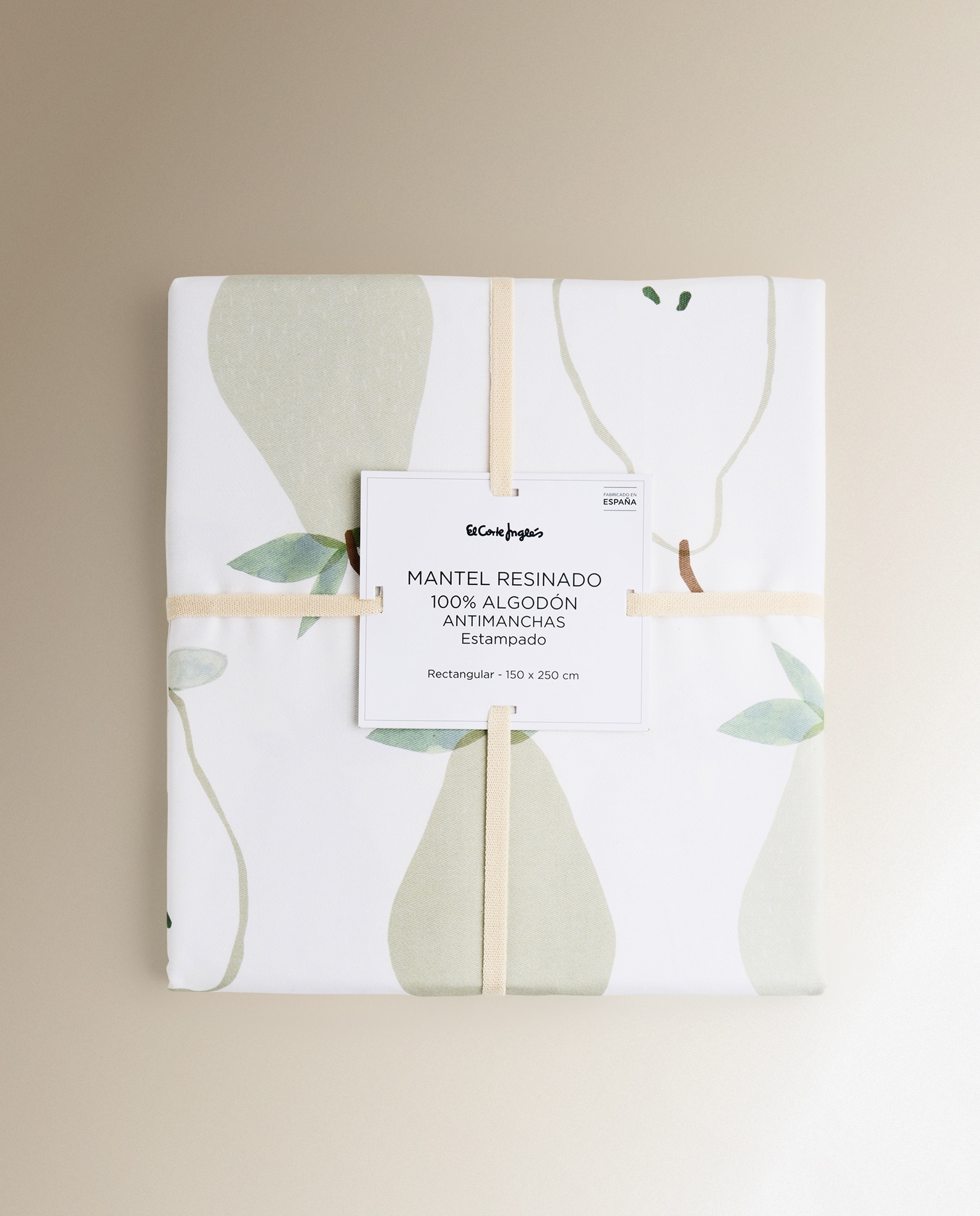 Toalha de Mesa Antinódoas Resinada Peras Verde-5