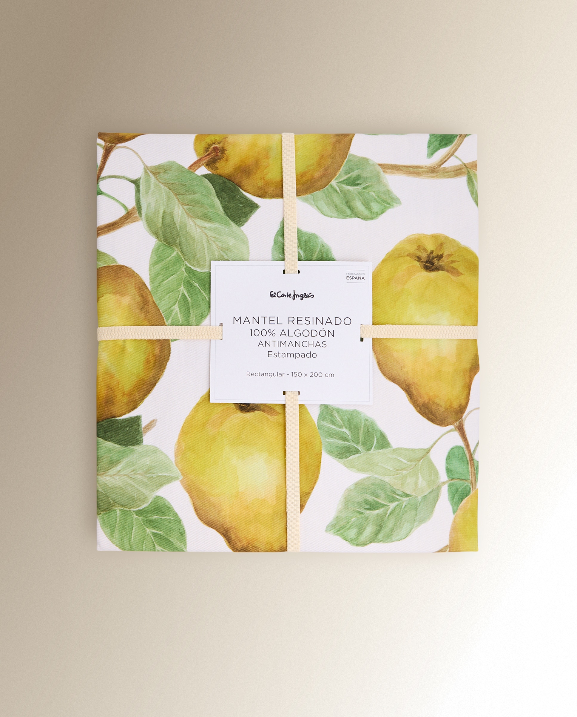 Toalha de Mesa Antinódoas Resinada Marmelos Amarelo-5