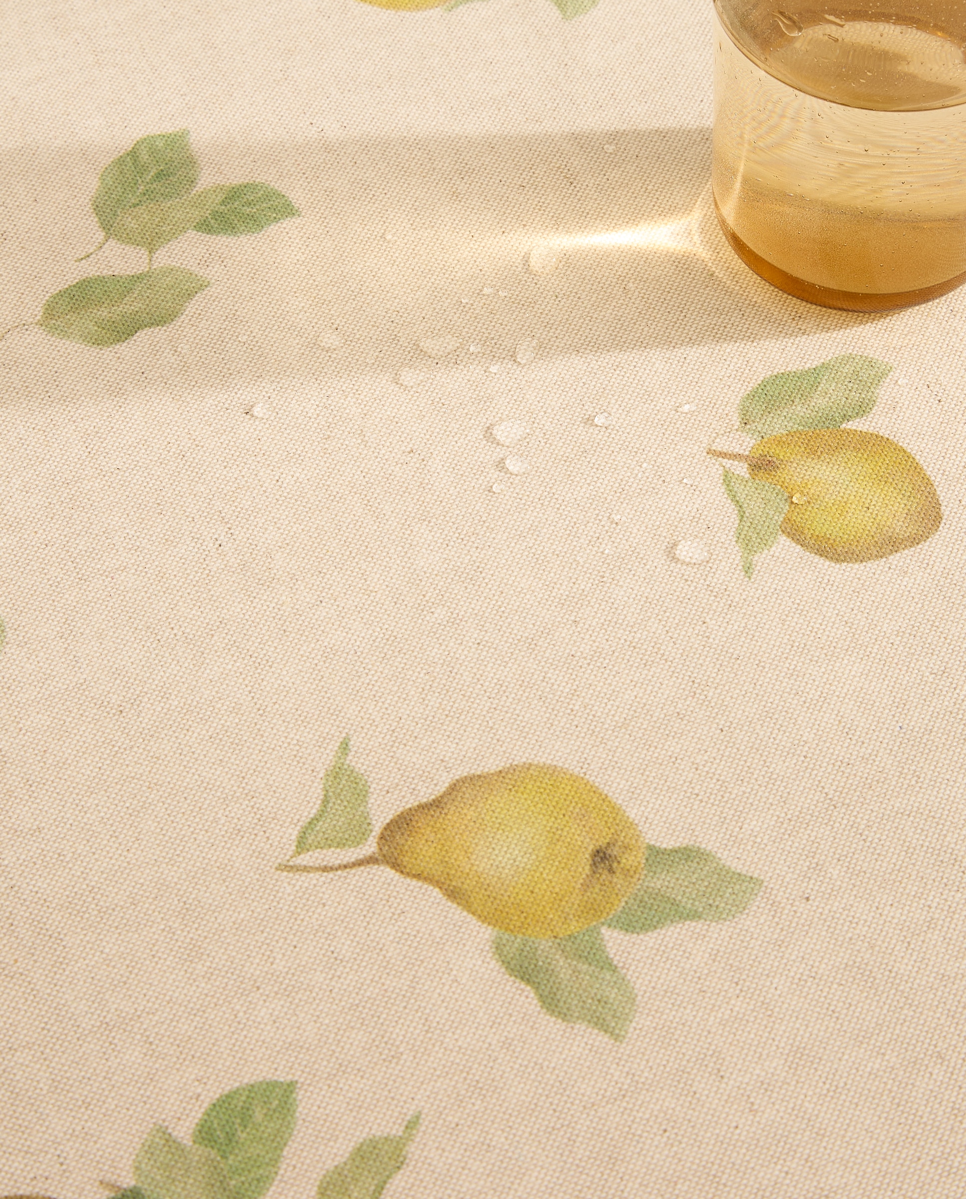 Toalha de Mesa Antinódoas Resinada Marmelo Amarelo-3