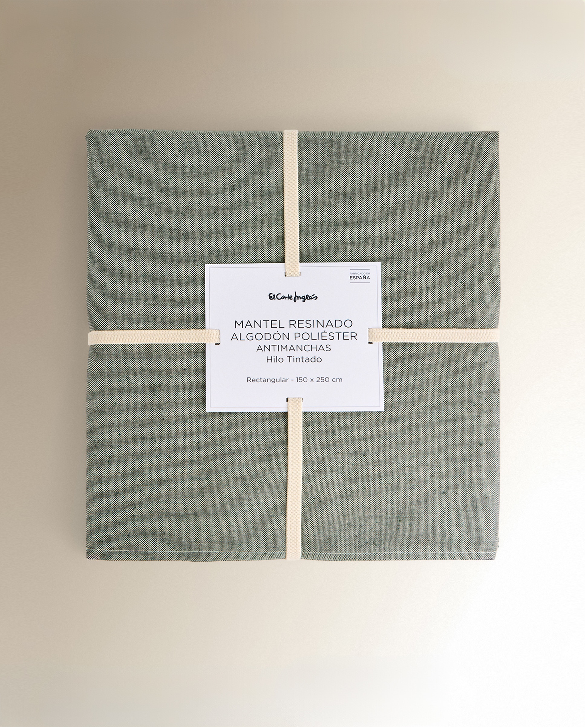 Mantel antimanchas resinado Chambrai - Verde 100 x 150 cm Verde-5