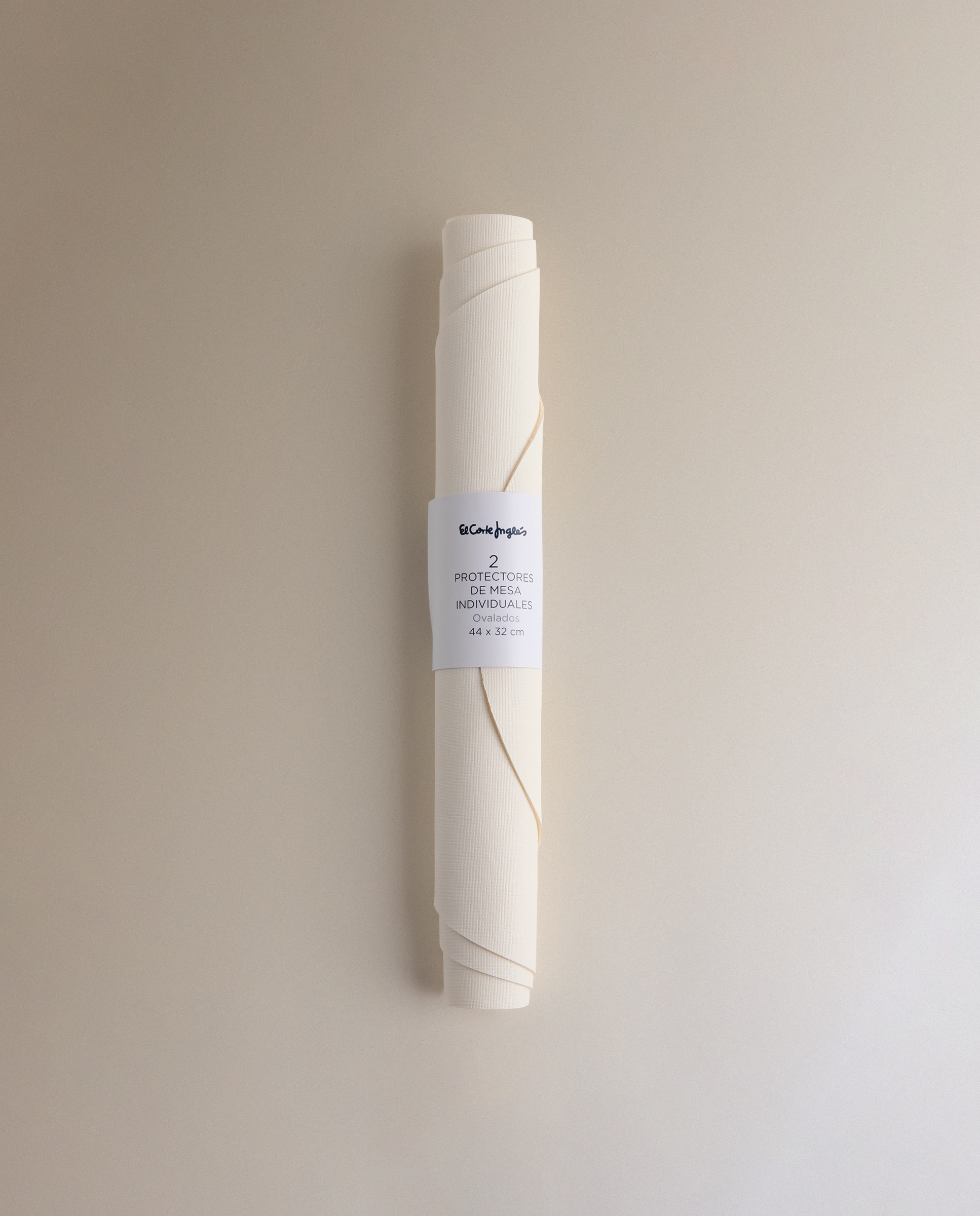 Conjunto de 2 moletons para individual de mesa oval Branco-3