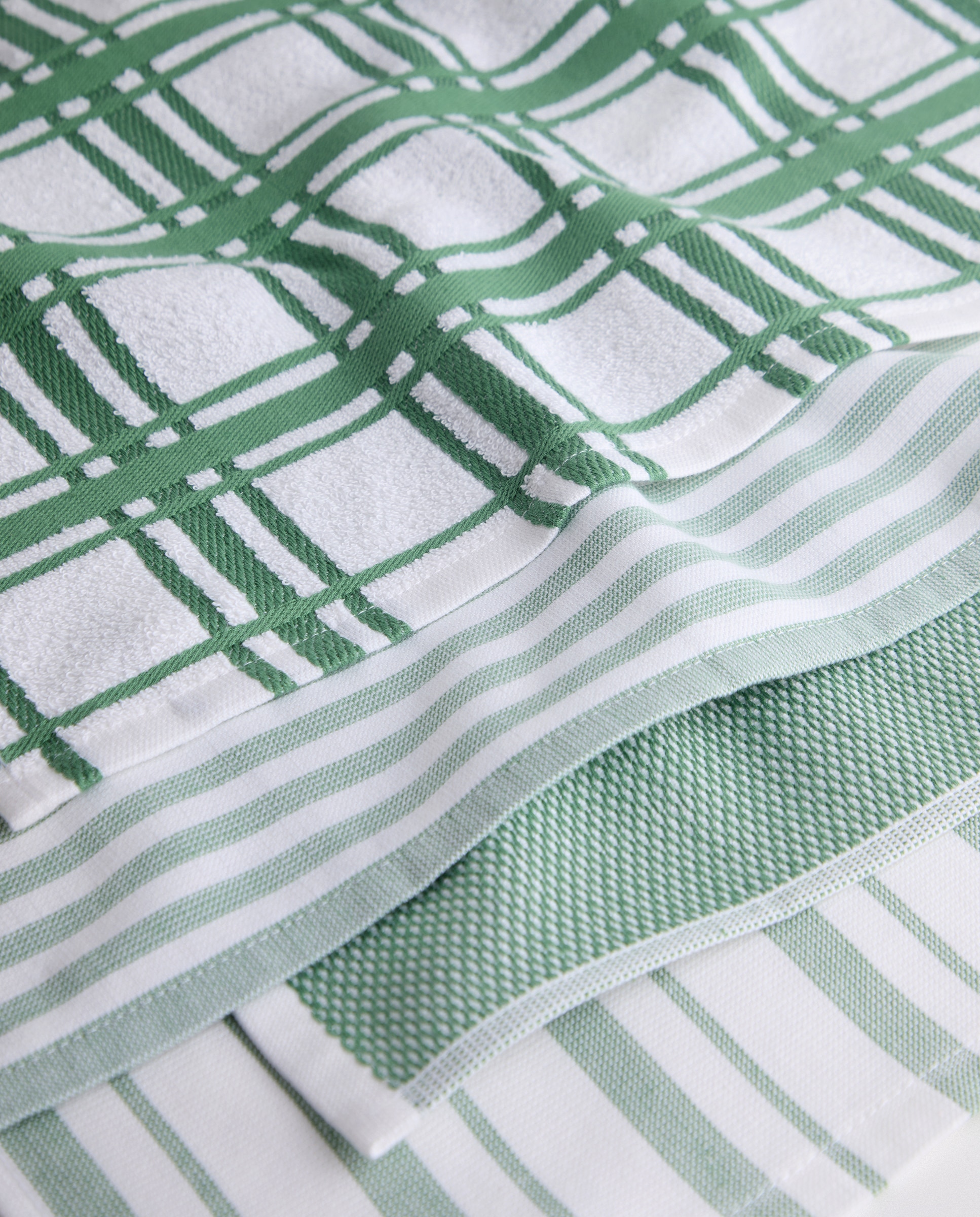 Set 4 paños algodón sostenible Heidi El Corte Inglés - Verde Verde-3