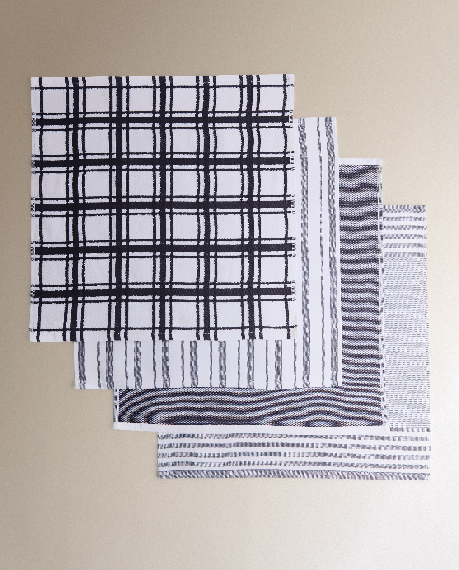 Set 4 paños algodón sostenible Heidi El Corte Inglés - Antracita Antracita-5
