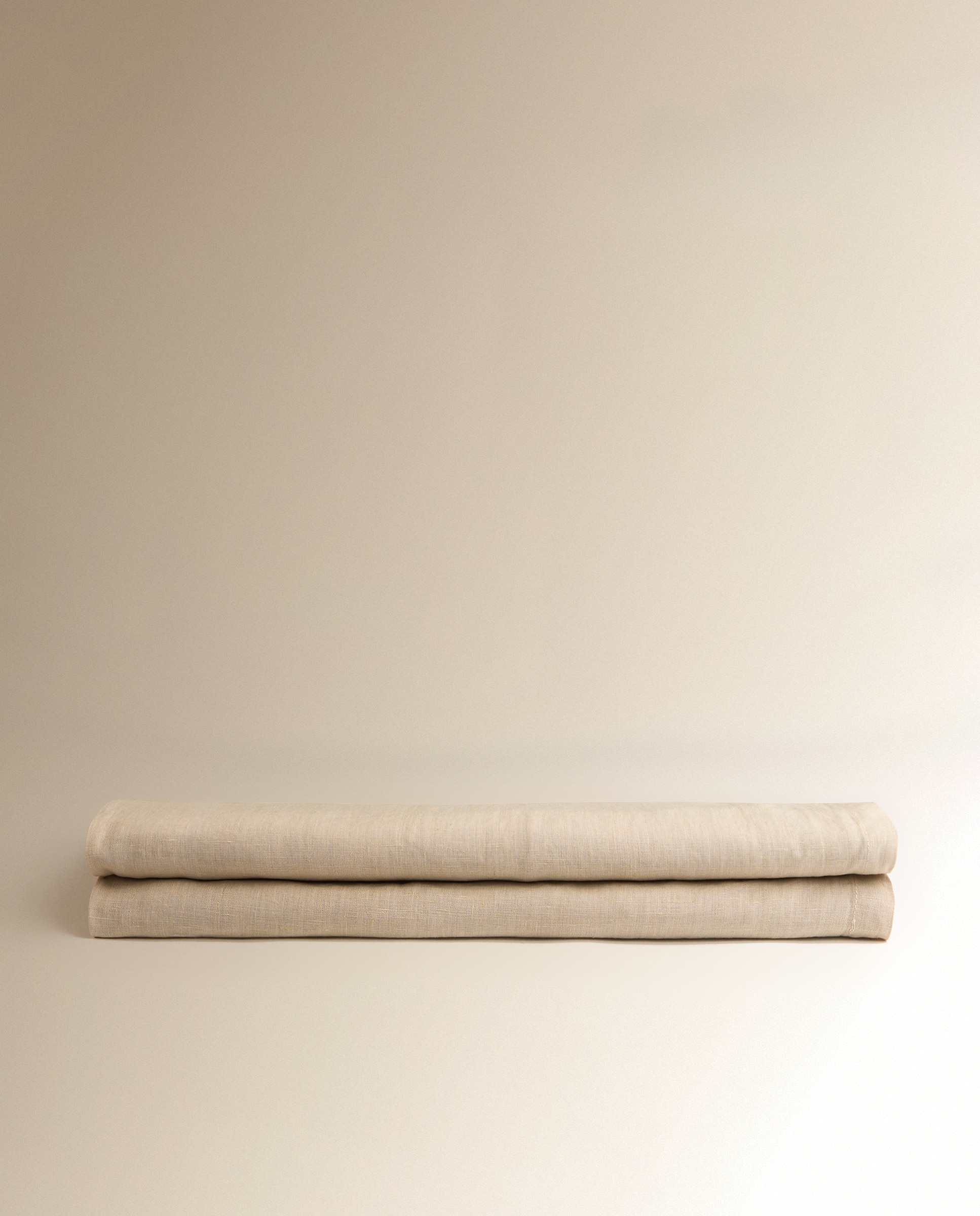 Toalha de Mesa de Linho Bege-2