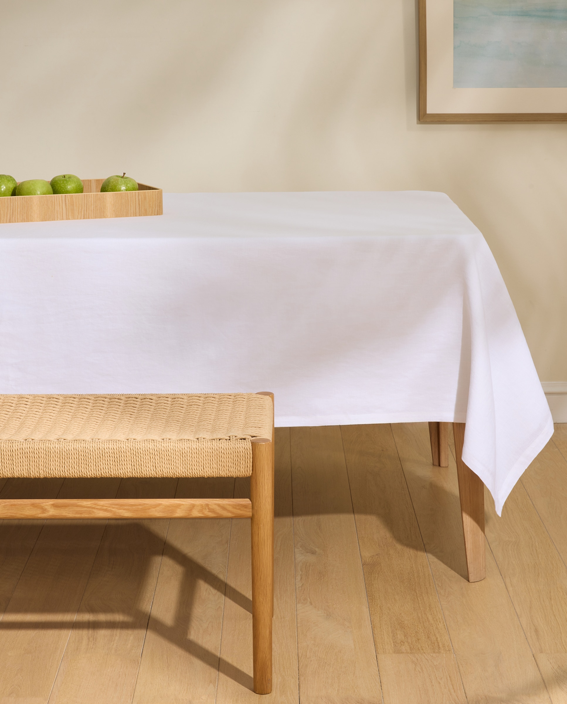 Mantel Lino Room - El Corte Inglés - Blanco 170 x 350 cm Blanco-1