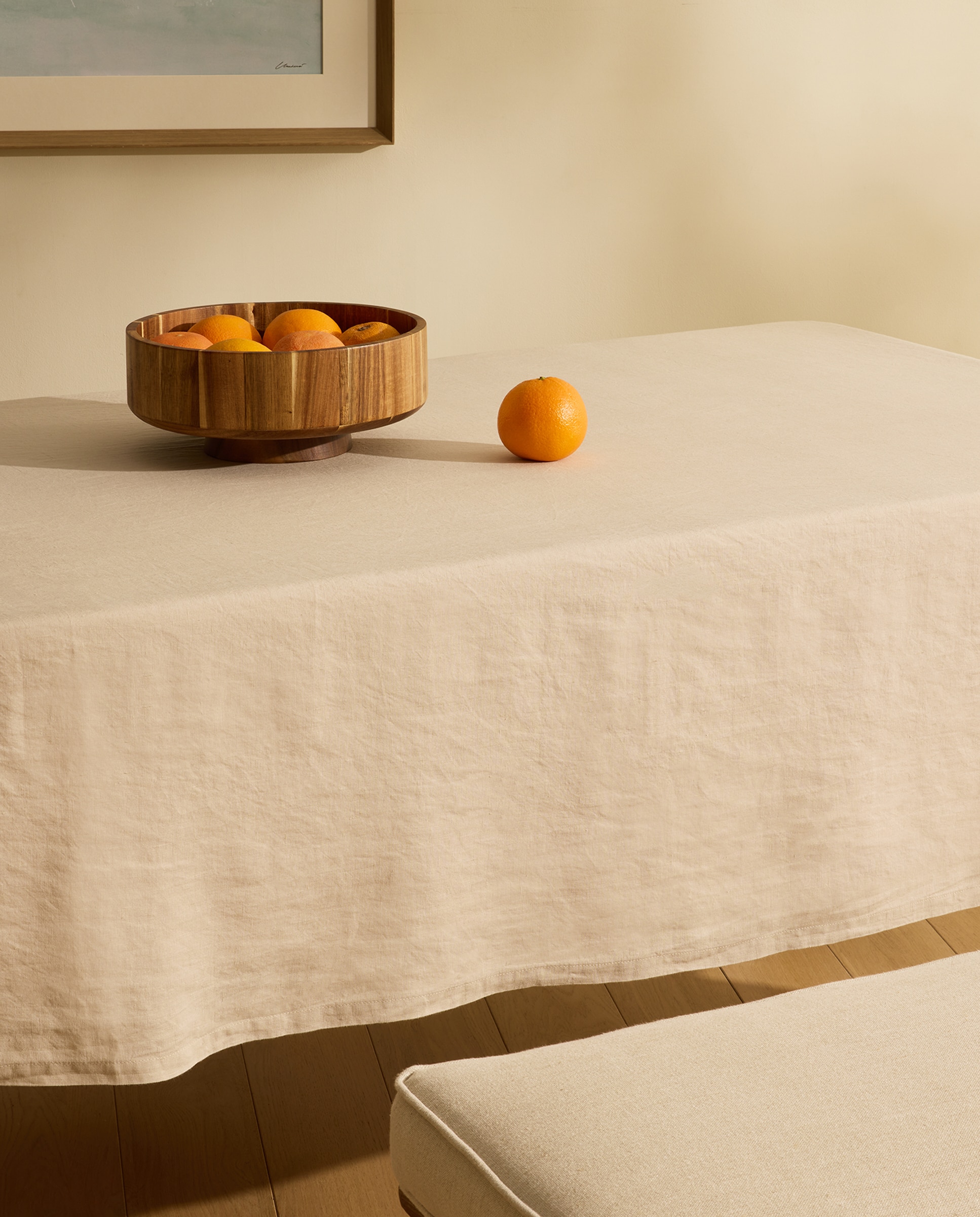 Mantel Lino Room - El Corte Inglés - Beige 170 x 170 cm Beige-1