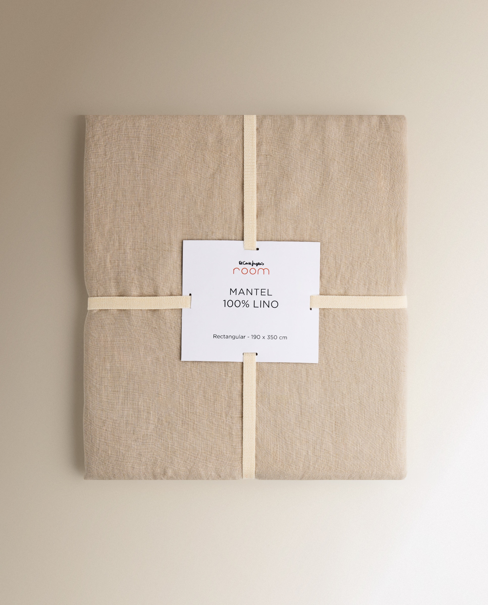 Mantel Lino Room - El Corte Inglés - Beige 170 x 170 cm Beige-5