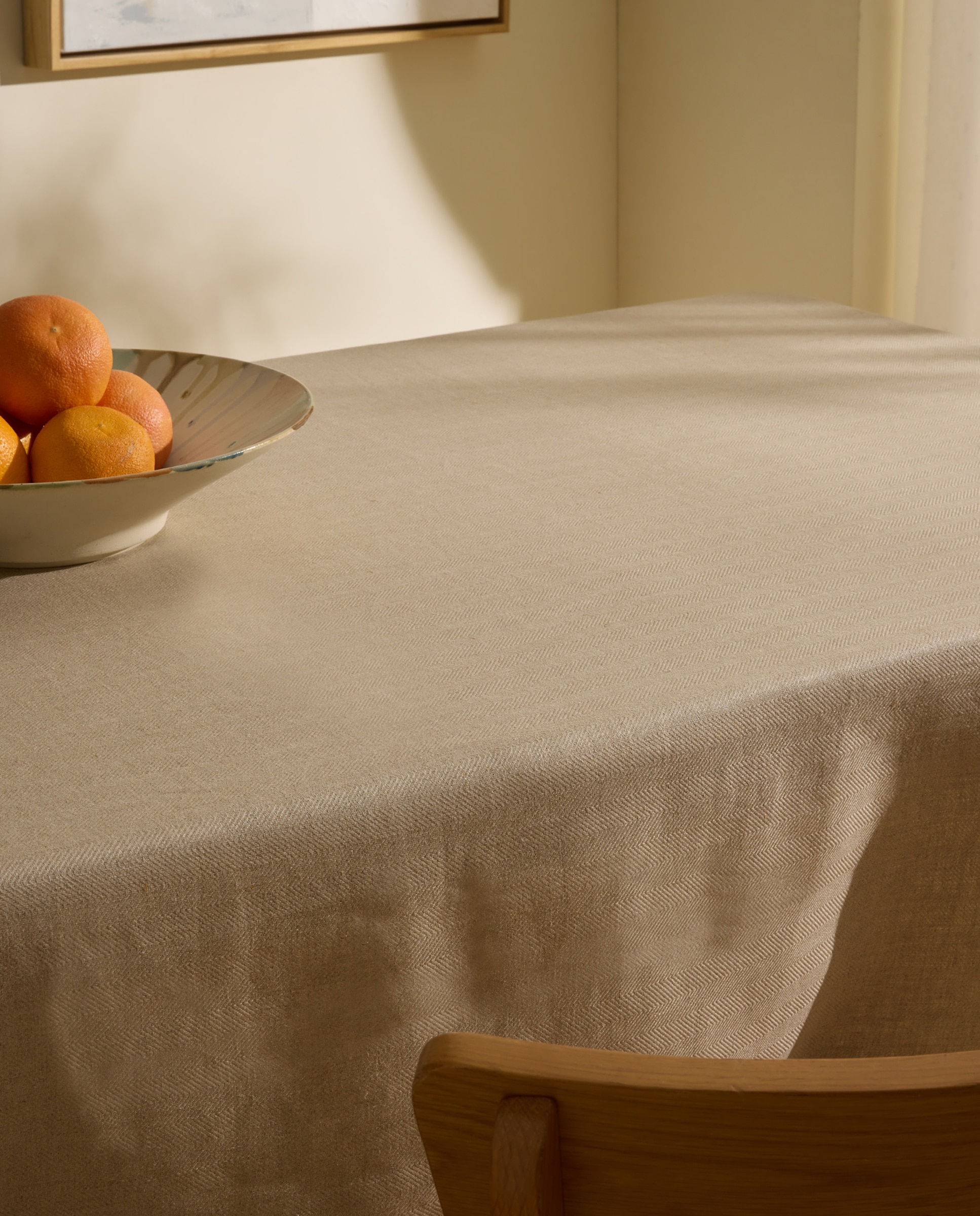 Toalha de Mesa de Linho Sidney Natural-1