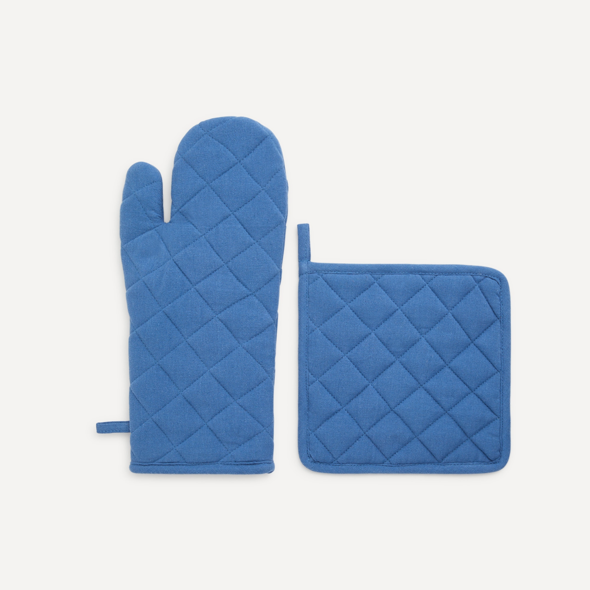 Conjunto de luva e pega Basic II Azul-1