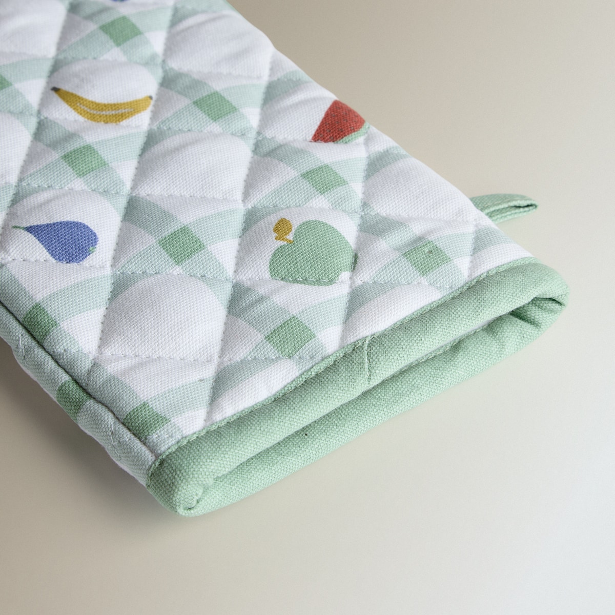 Set manopla y agarrador Picnic Verde-2