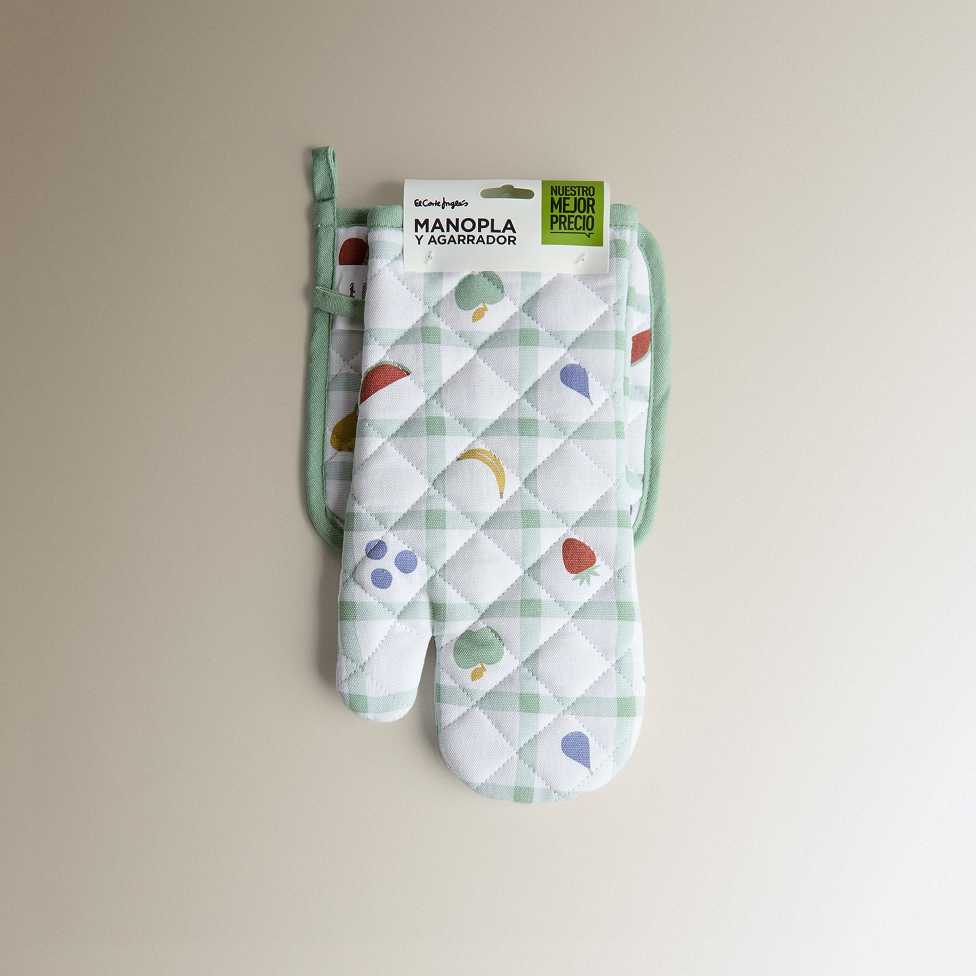 Conjunto de Luva e Pega Picnic Verde-3