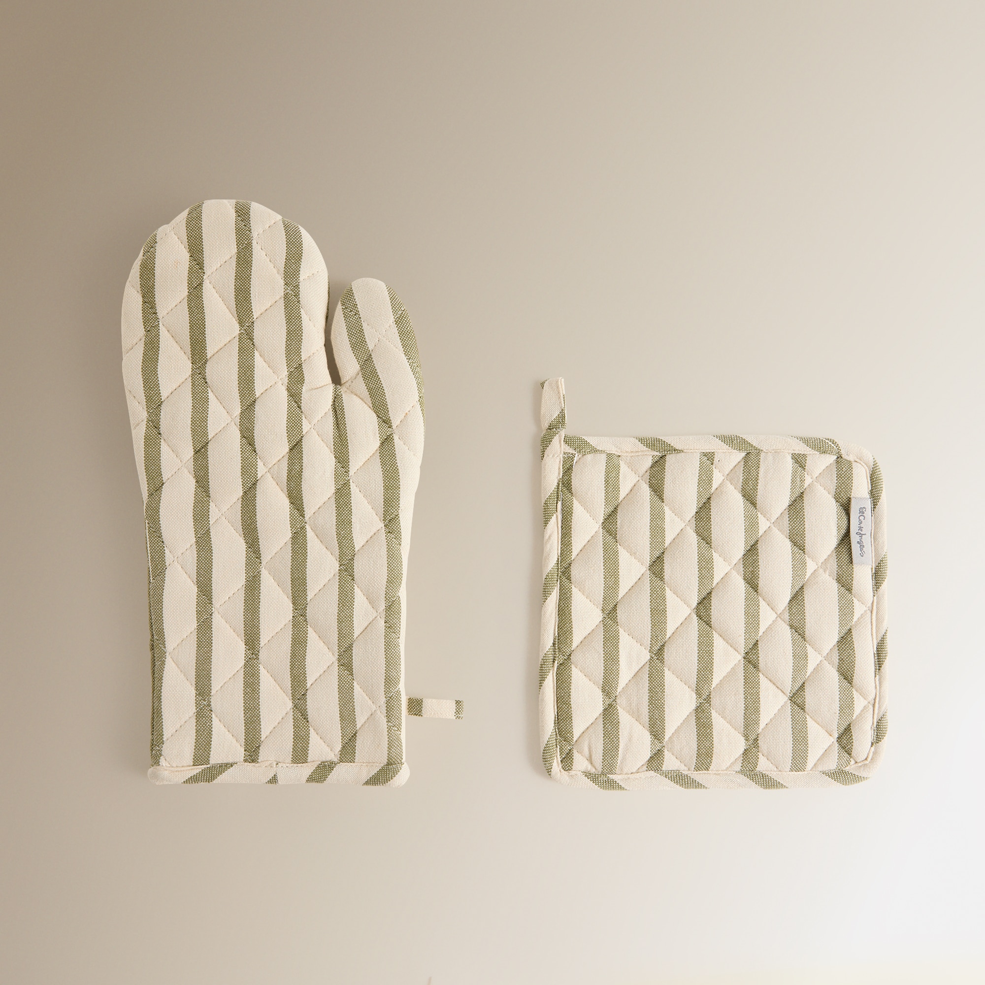 Conjunto de Luva e Pega Stripes Preto-1