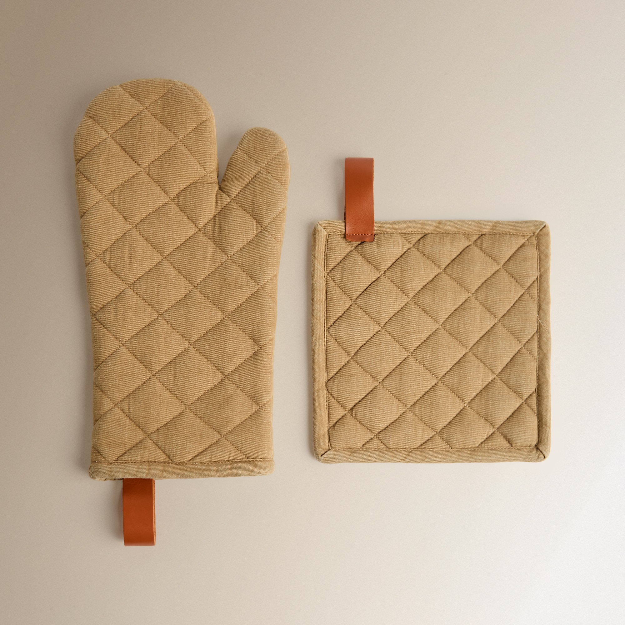 Imagen 1 de Set manopla y agarrador Vali - Beige Única Beige