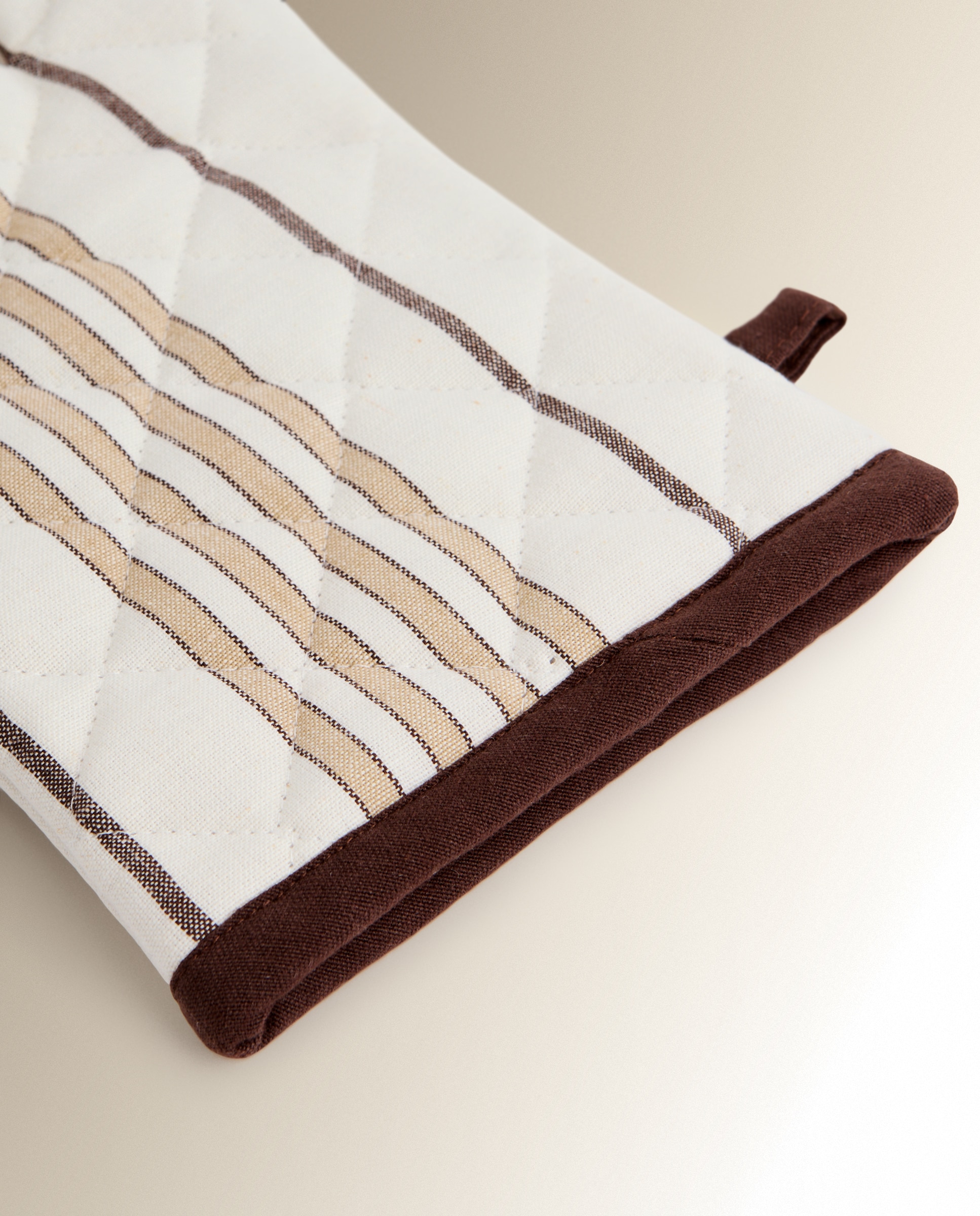 Set manopla y agarrador Dian - Beige Talla única Beige-2
