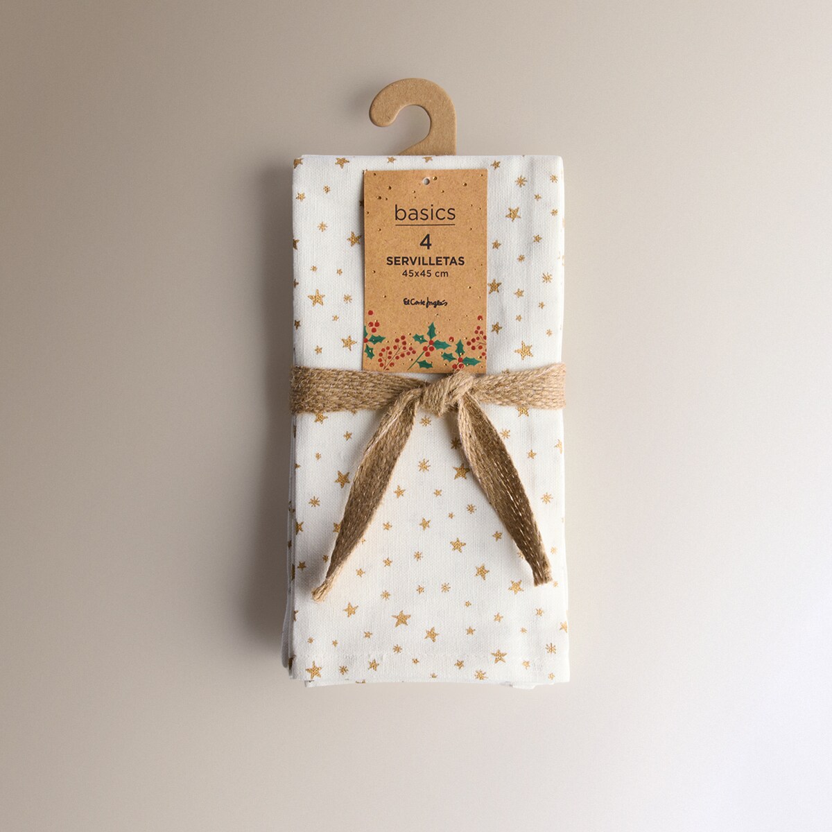 Set 4 servilletas algodón Tati Oro-4