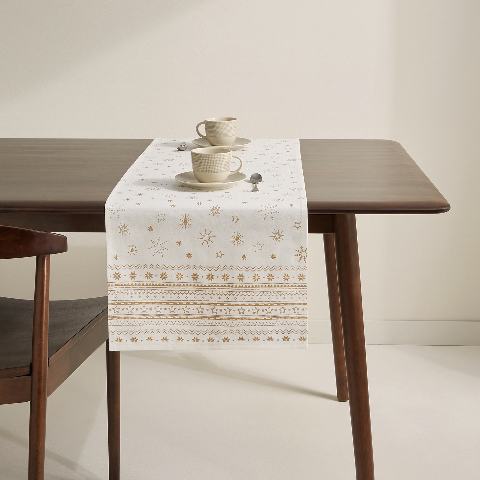 Imagem 0 de Caminho de Mesa de Algodão Estrelas