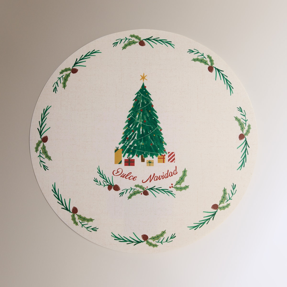 Individual de PVC Árvore Multicolor-2