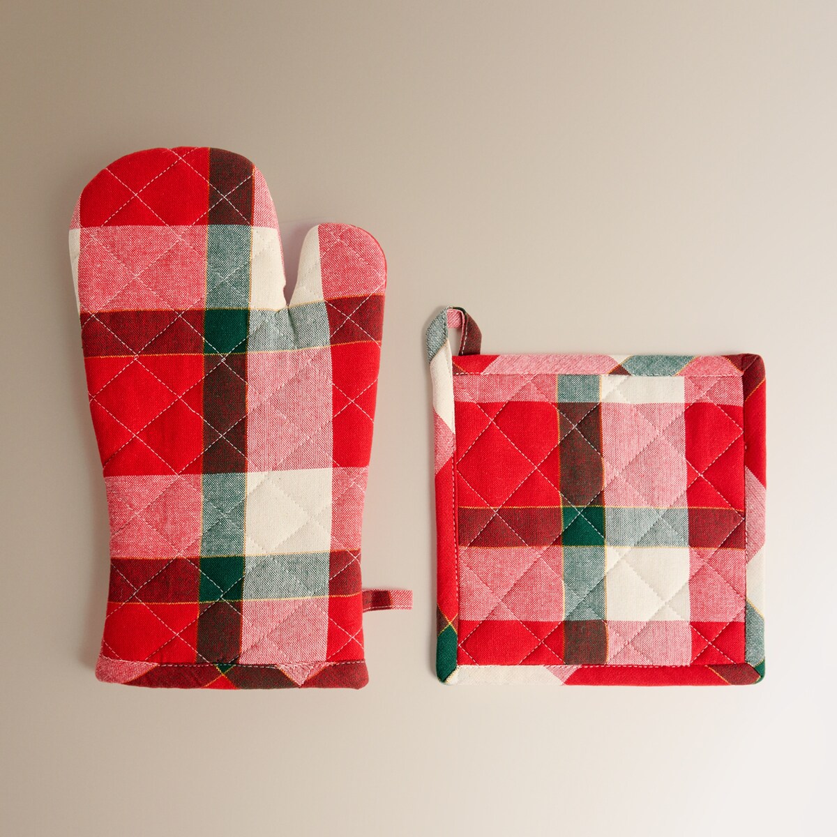 Set manopla y agarrador Dresde Multicolor-1