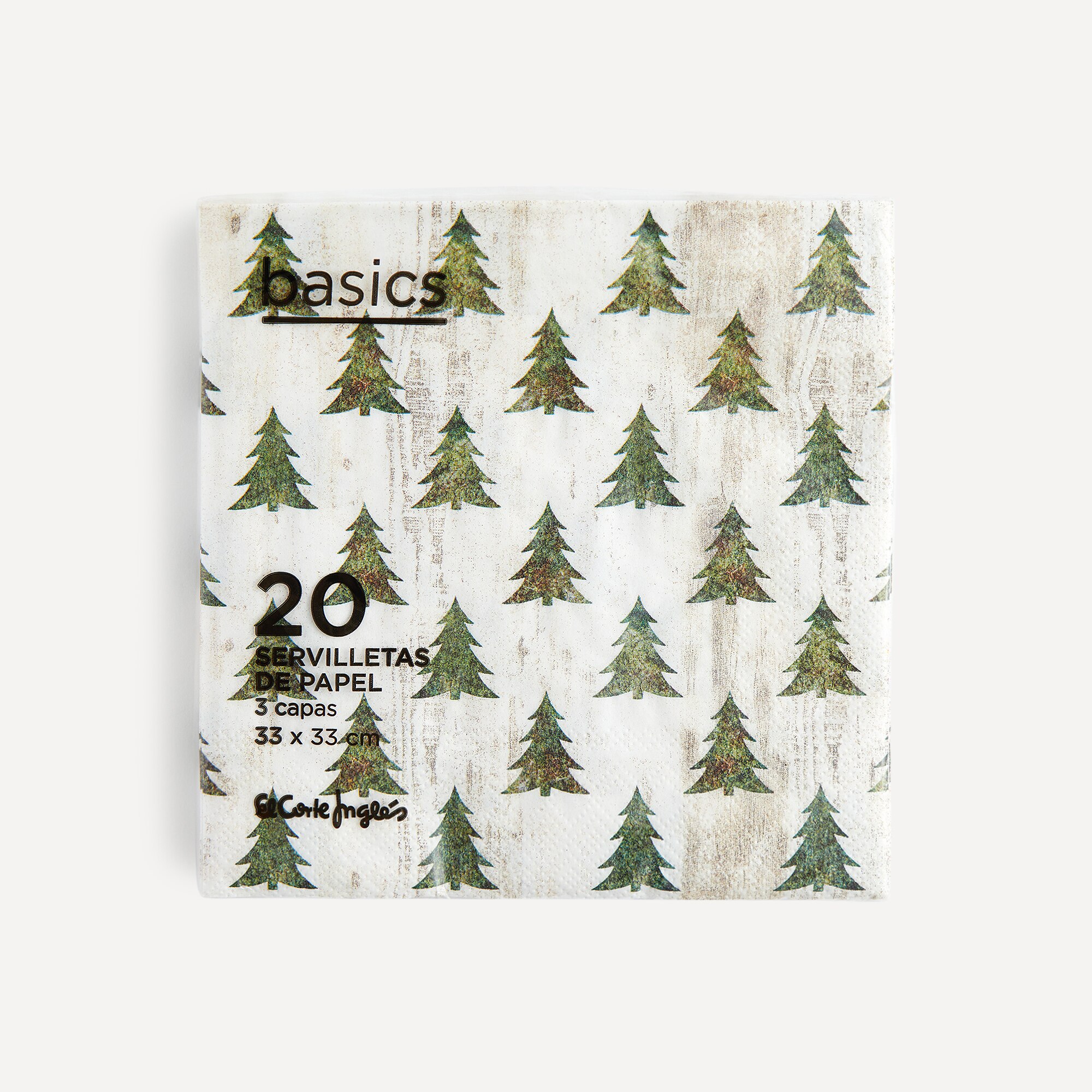 Pack de 20 Guardanapos Natalícios Moss Trees de Papel Multicolor-4